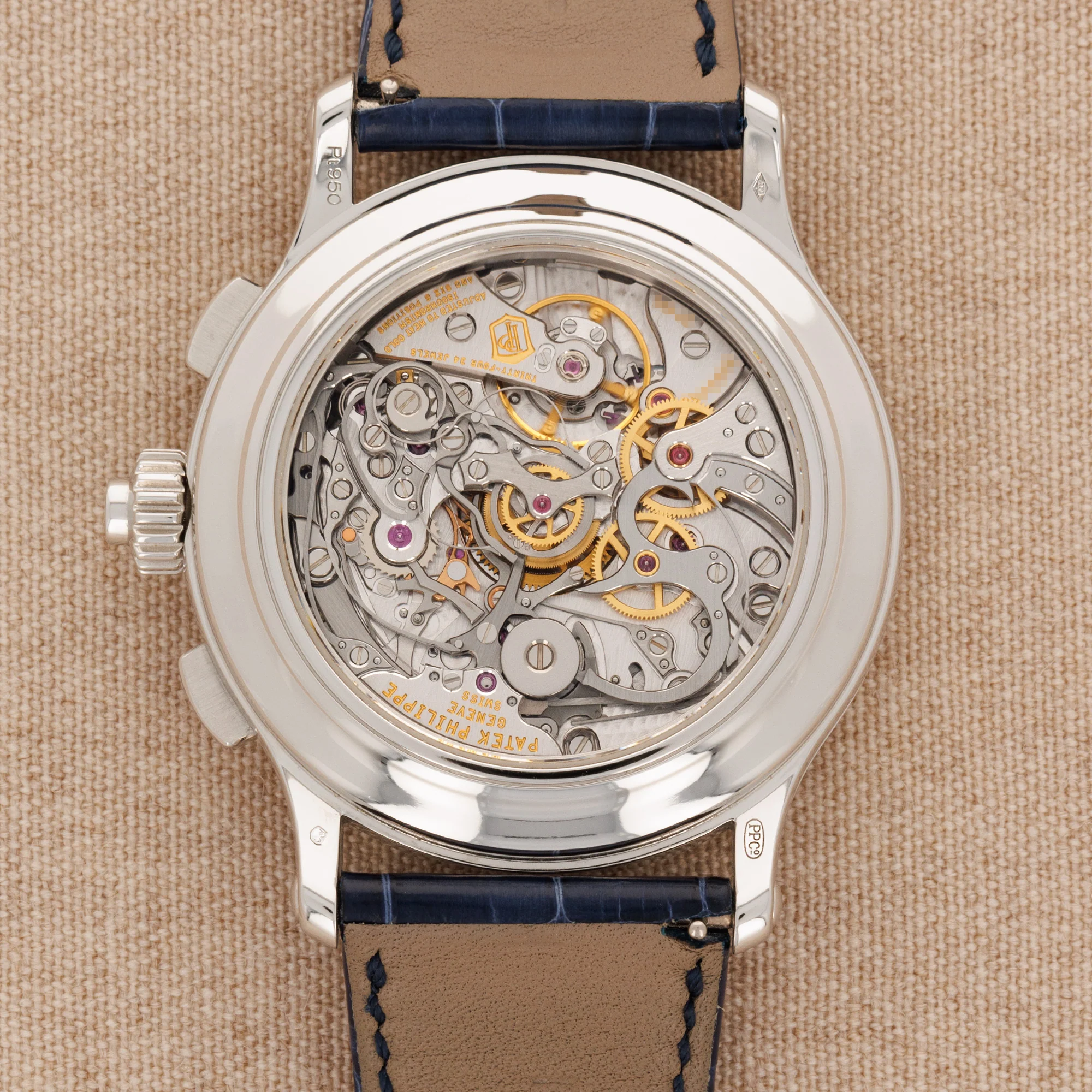 Patek Philippe Platinum Split Seconds Chronograph Watch Ref. 5370 - Image 3