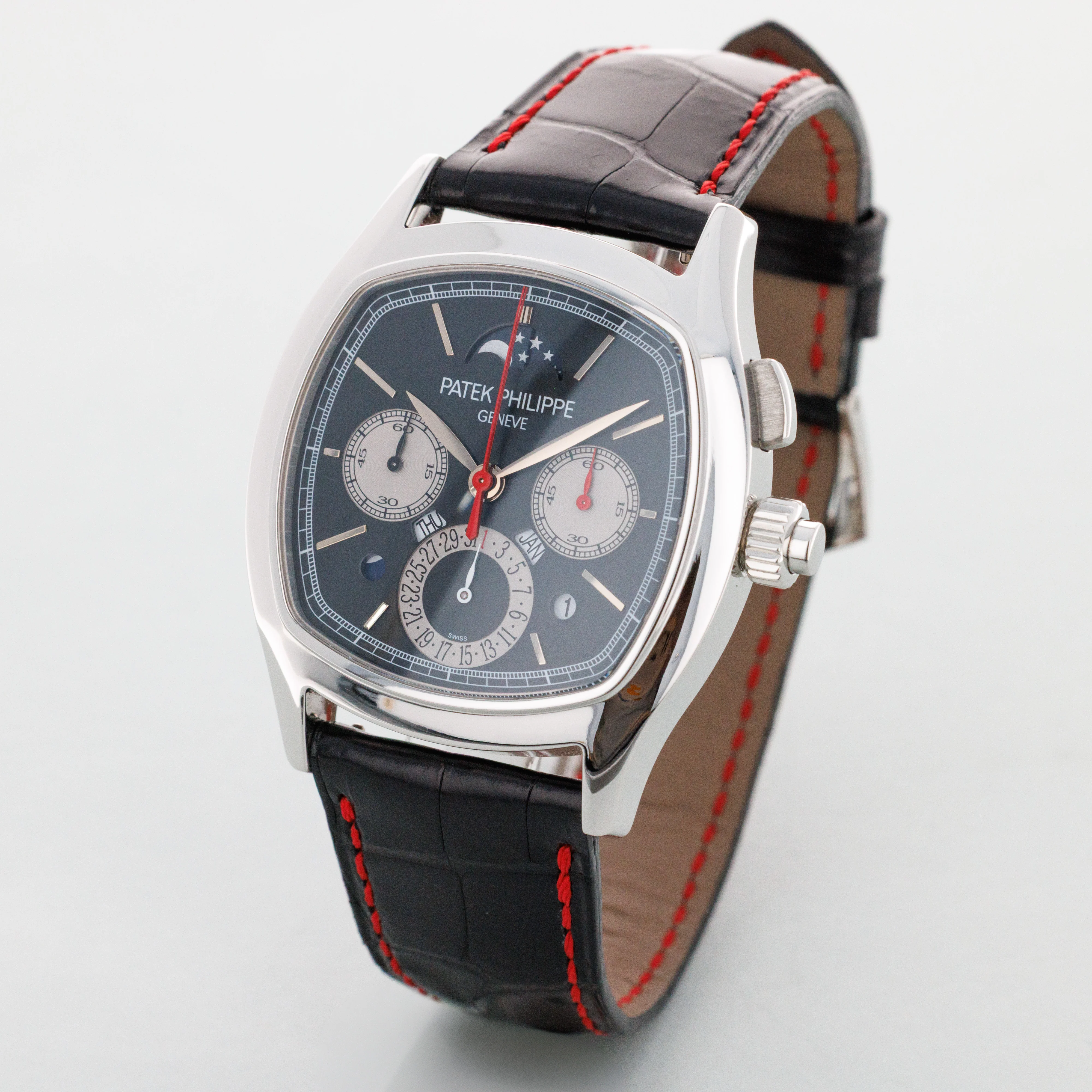 Patek Philippe Platinum Split Seconds Chronograph Watch Ref. 5951P - Image 3
