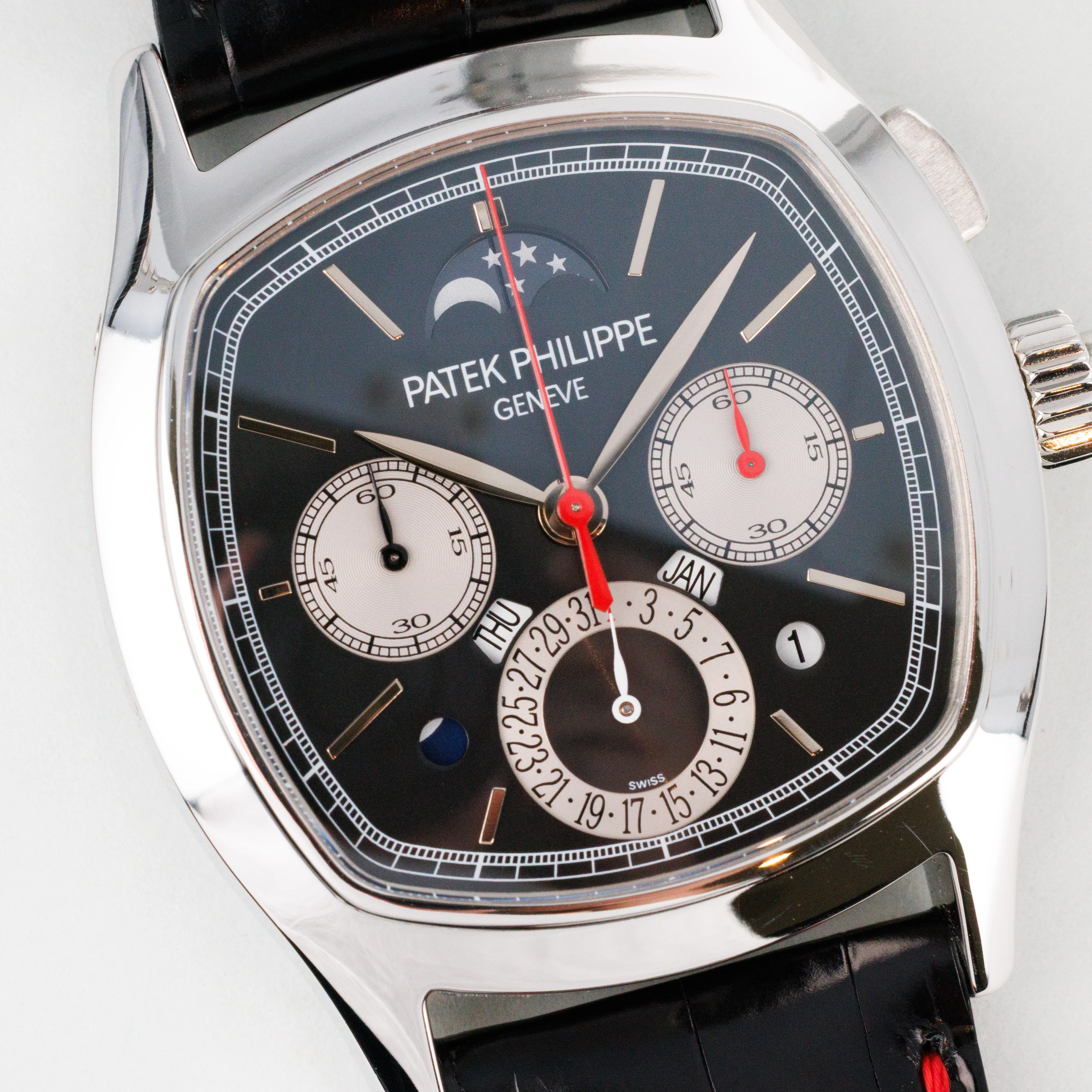 Patek Philippe Platinum Split Seconds Chronograph Watch Ref. 5951P - Image 9