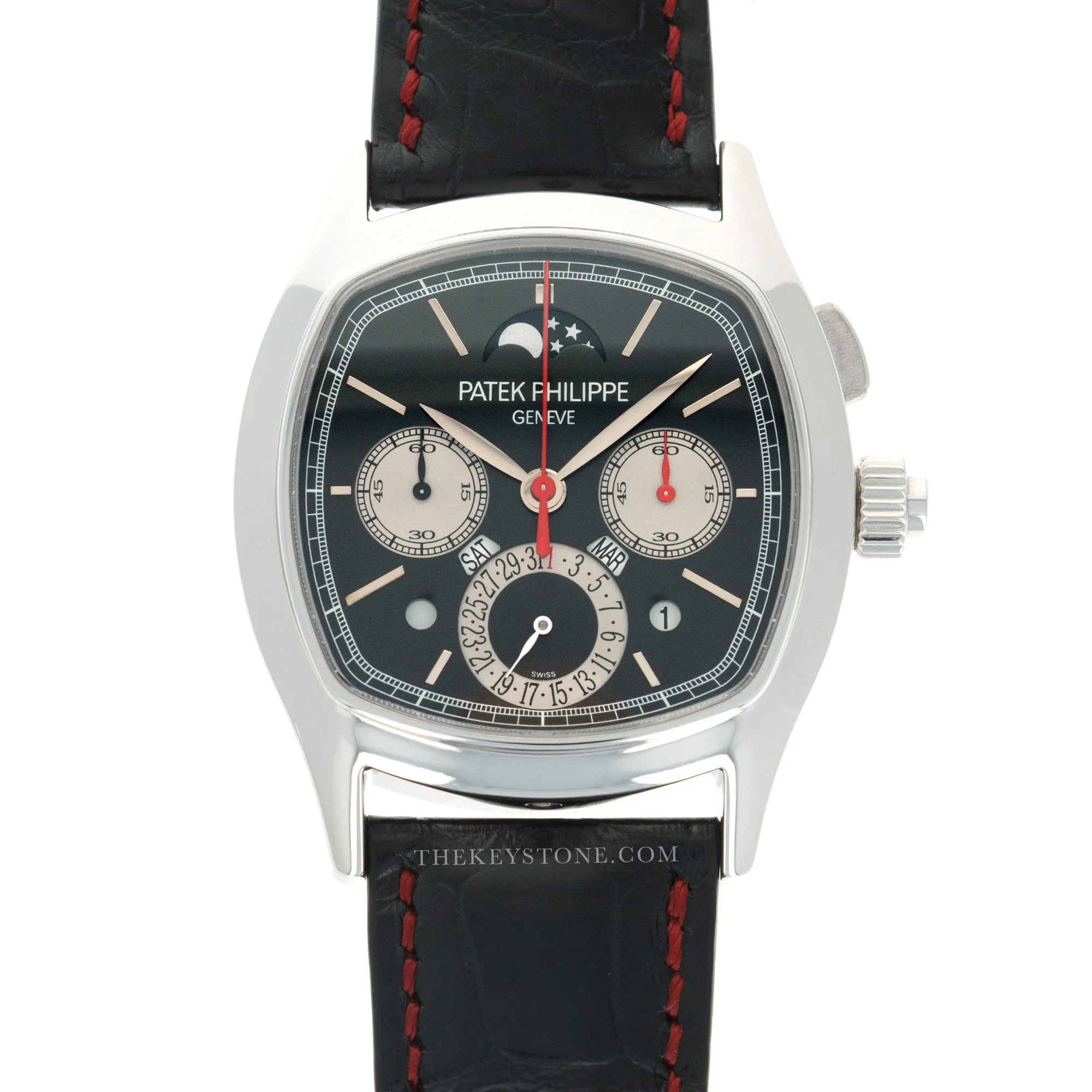 Patek Philippe Platinum Split Seconds Perpetual Monopoissor Chronograph Watch Ref. 5951
