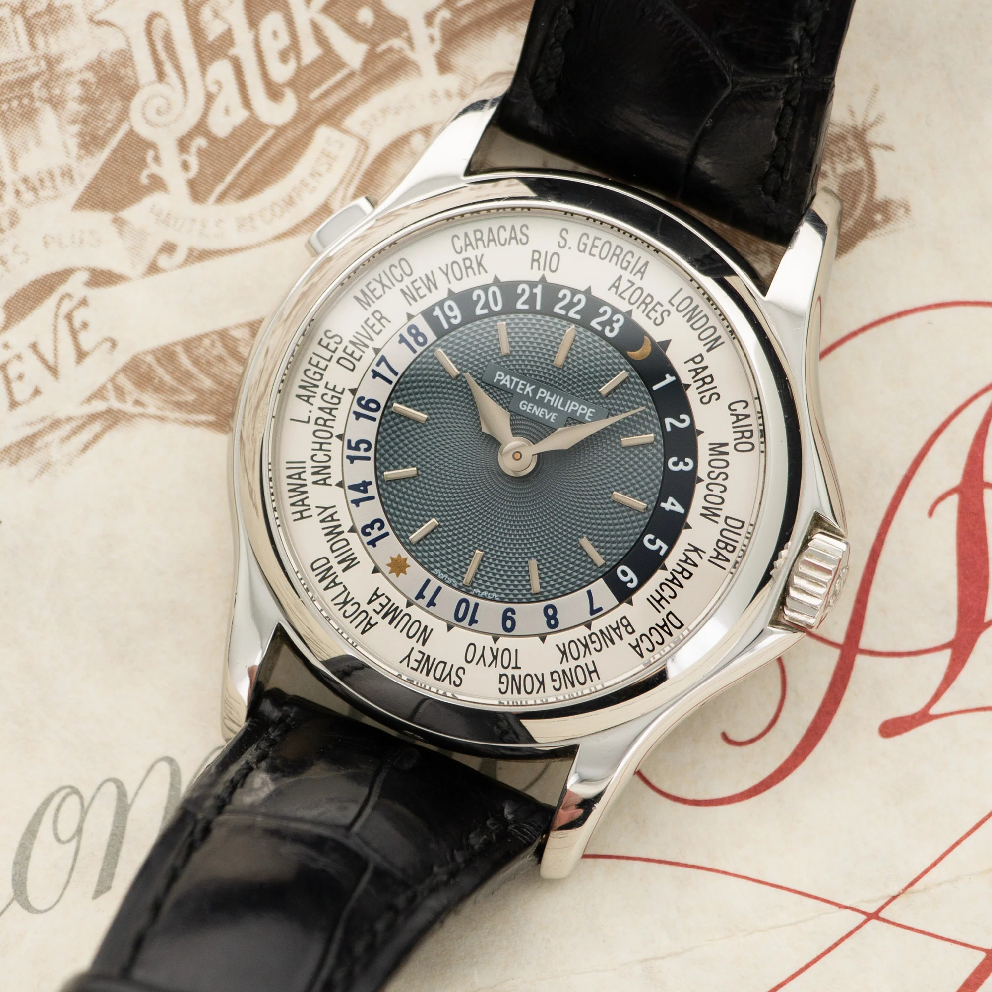Patek Philippe Platinum World Time Watch Ref. 5110 - Image 2