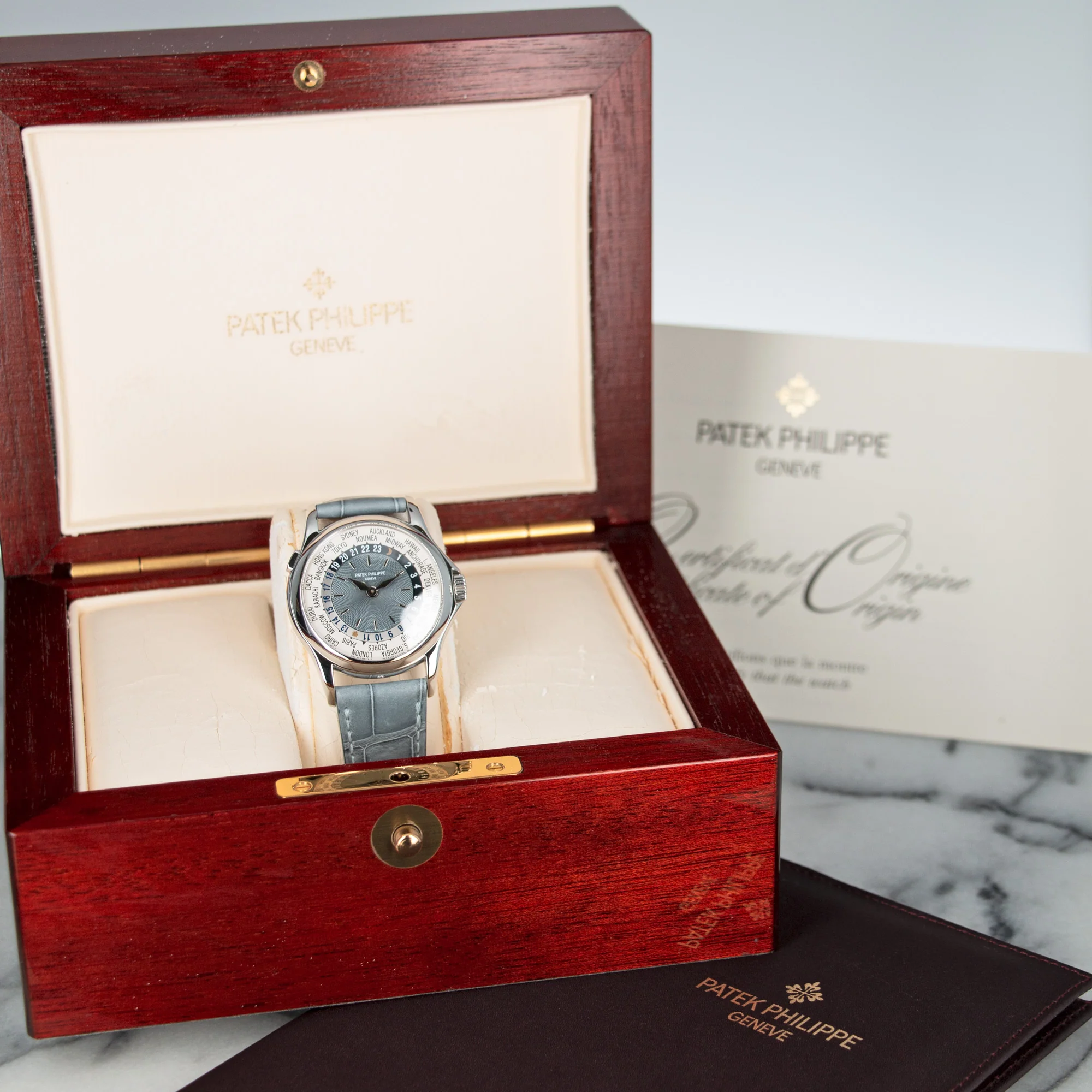 Patek Philippe Platinum World Time Watch Ref. 5110 - Image 6