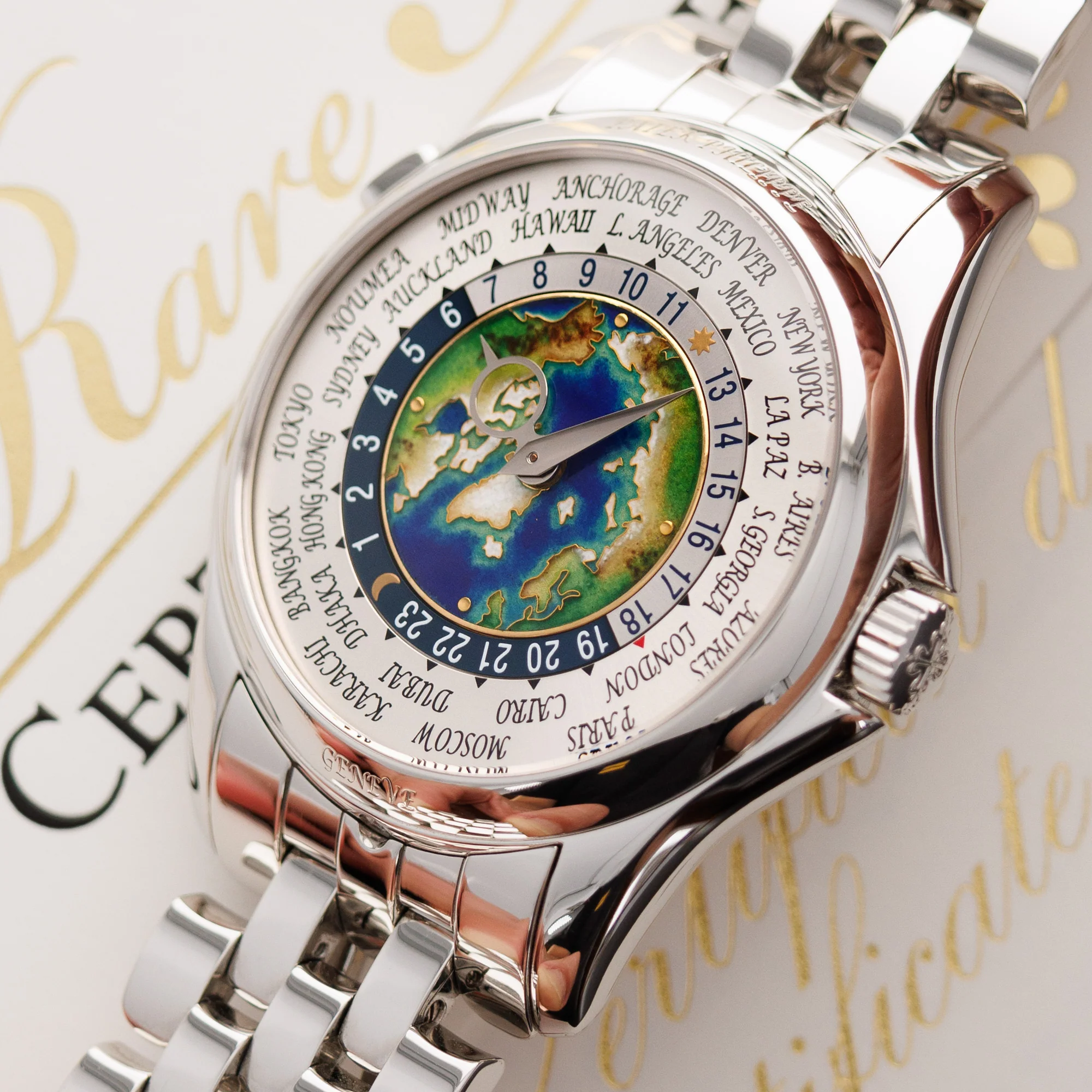 Patek Philippe Platinum World Time Watch Ref. 5131, Single Sealed - Image 4