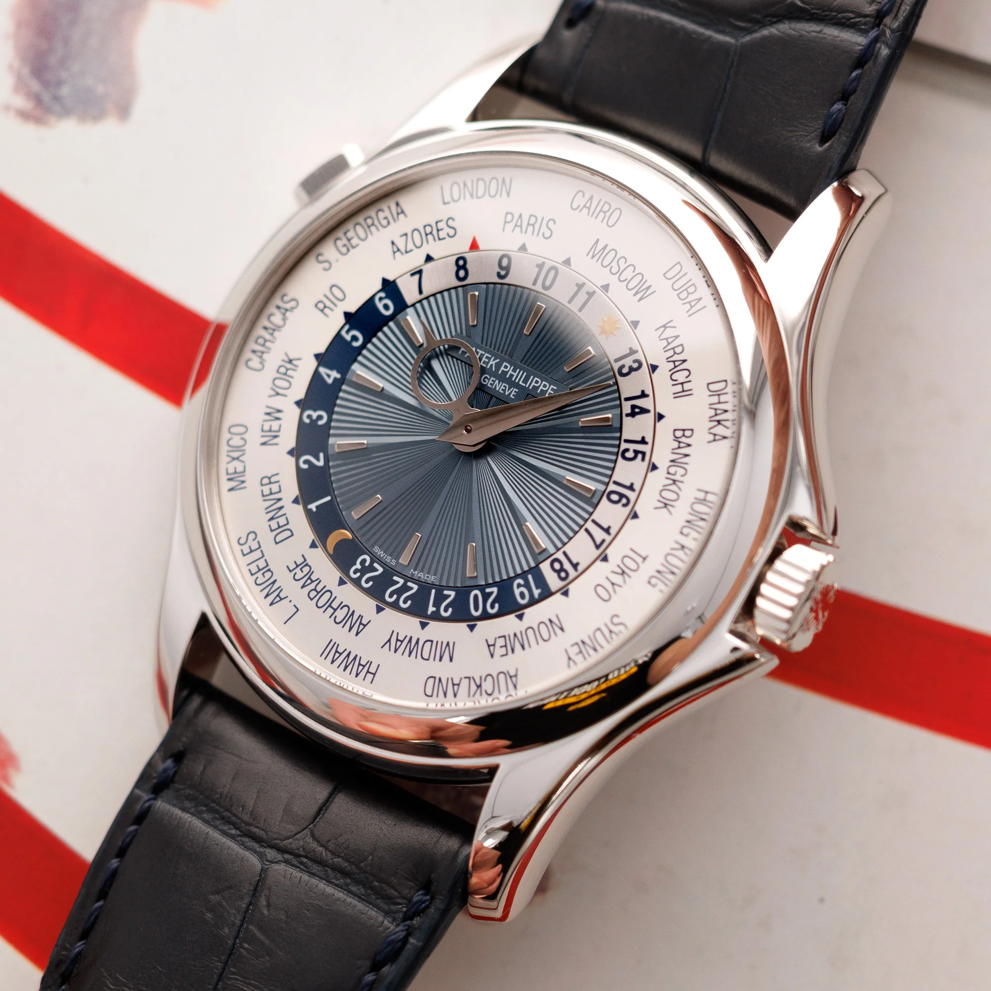 Patek Philippe Platinum World Time Watch Ref. 5130 - Image 2
