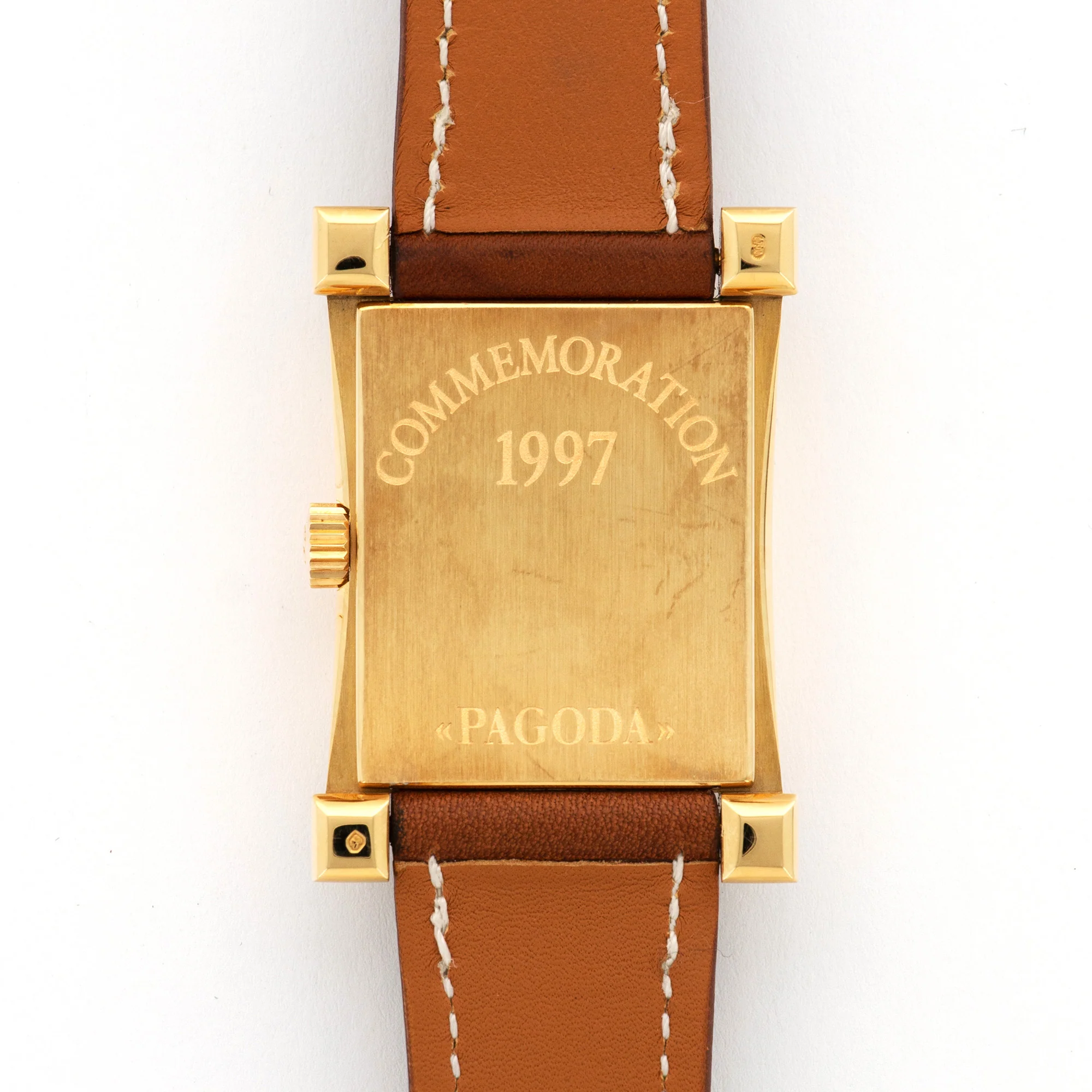 Patek Philippe Yellow Gold Pagoda Commemoration 1997 Watch Ref. 5500 - Image 4