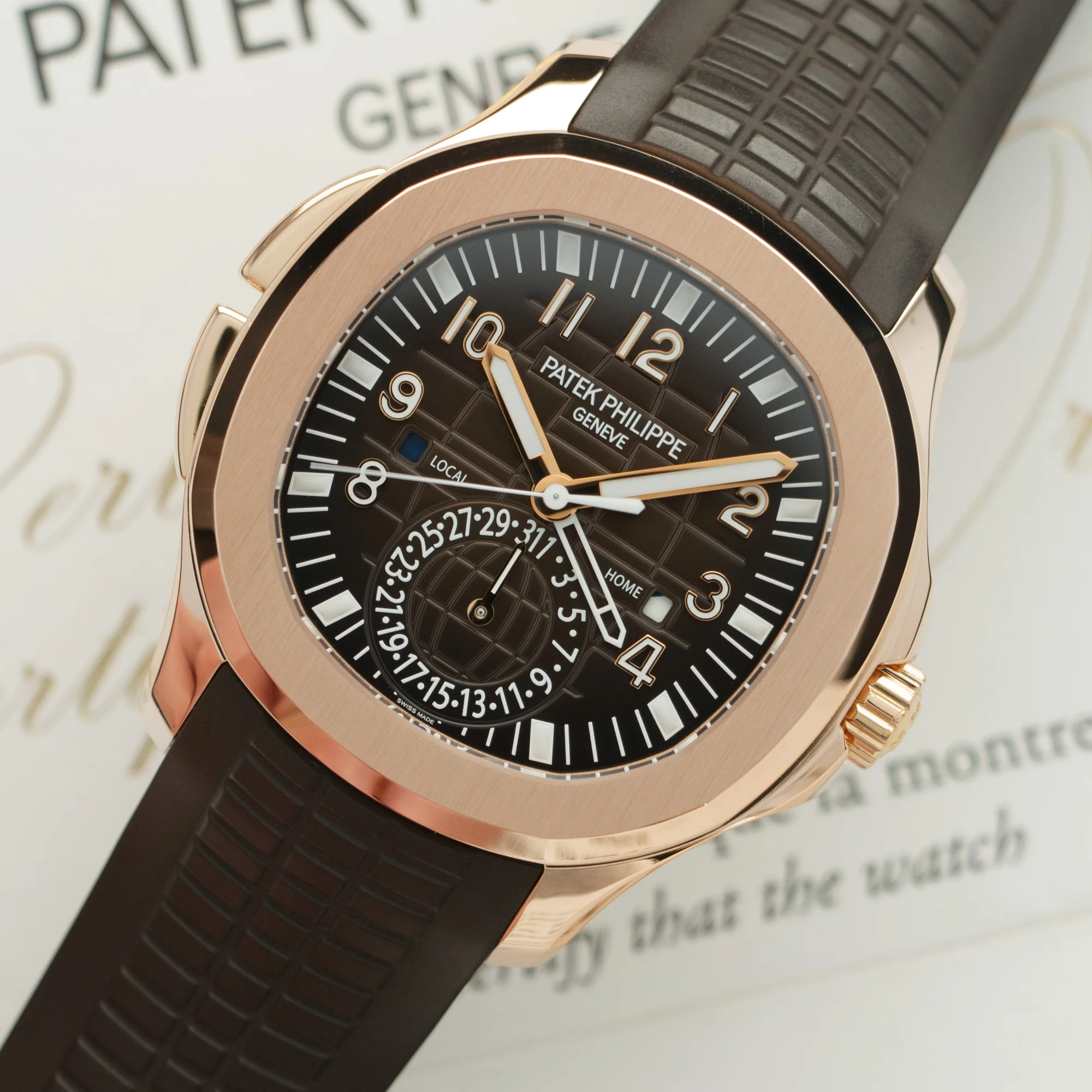 Patek Philippe Rose Gold Aquanaut Watch Ref. 5164 - Image 2