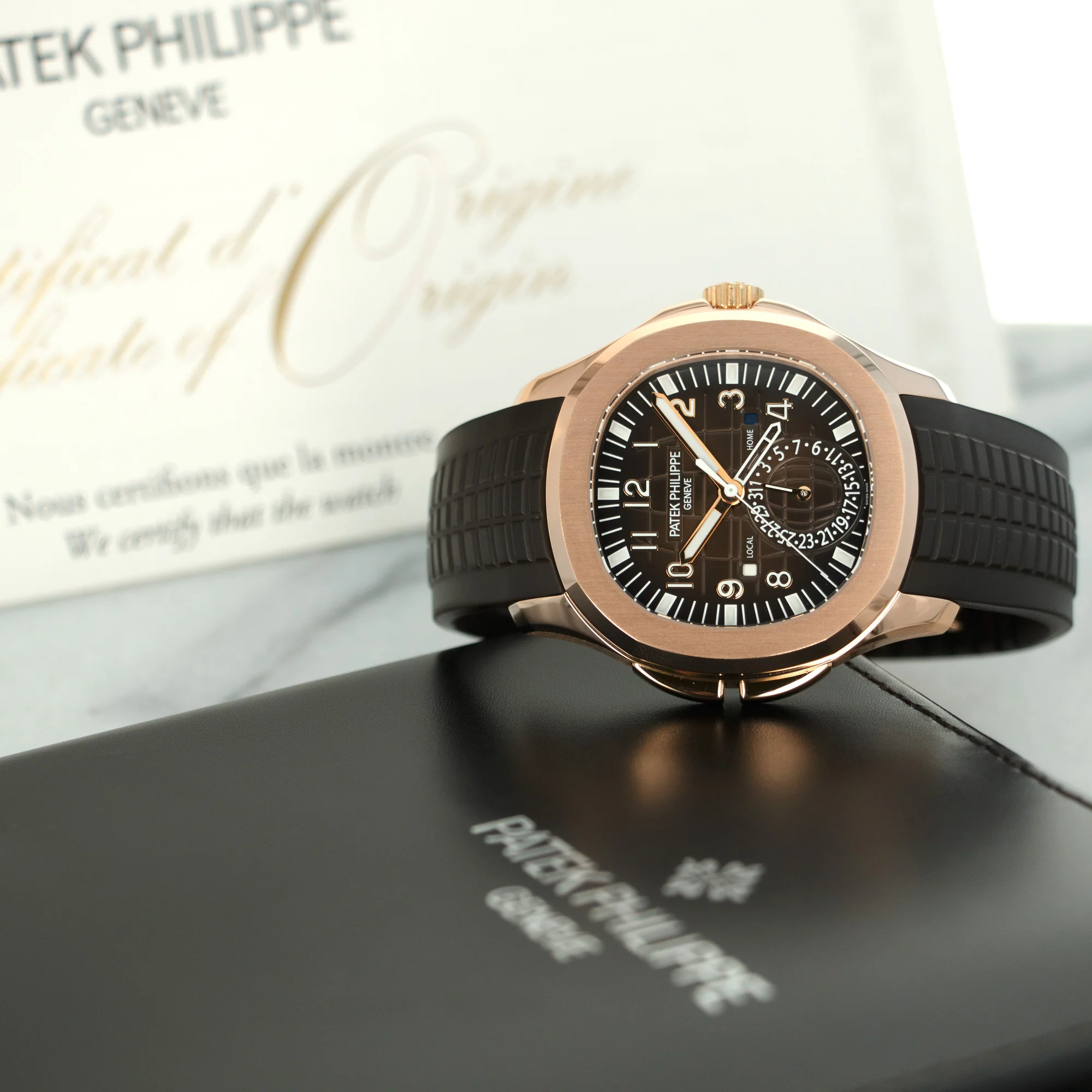 Patek Philippe Rose Gold Aquanaut Watch Ref. 5164 - Image 6