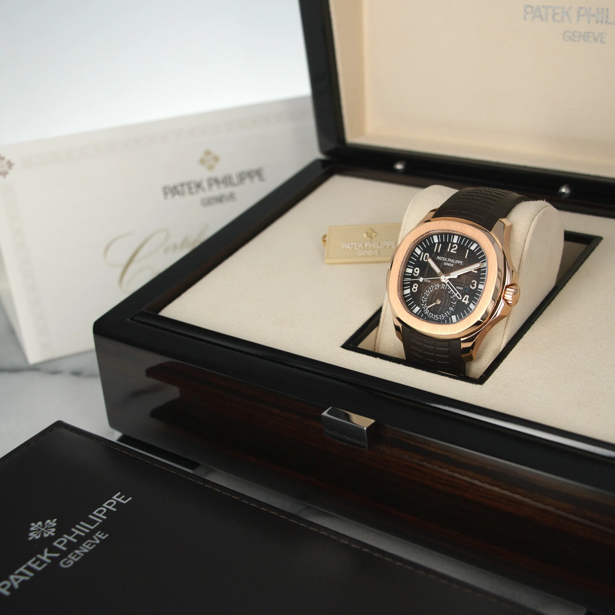 Patek Philippe Rose Gold Aquanaut Watch Ref. 5164 - Image 6