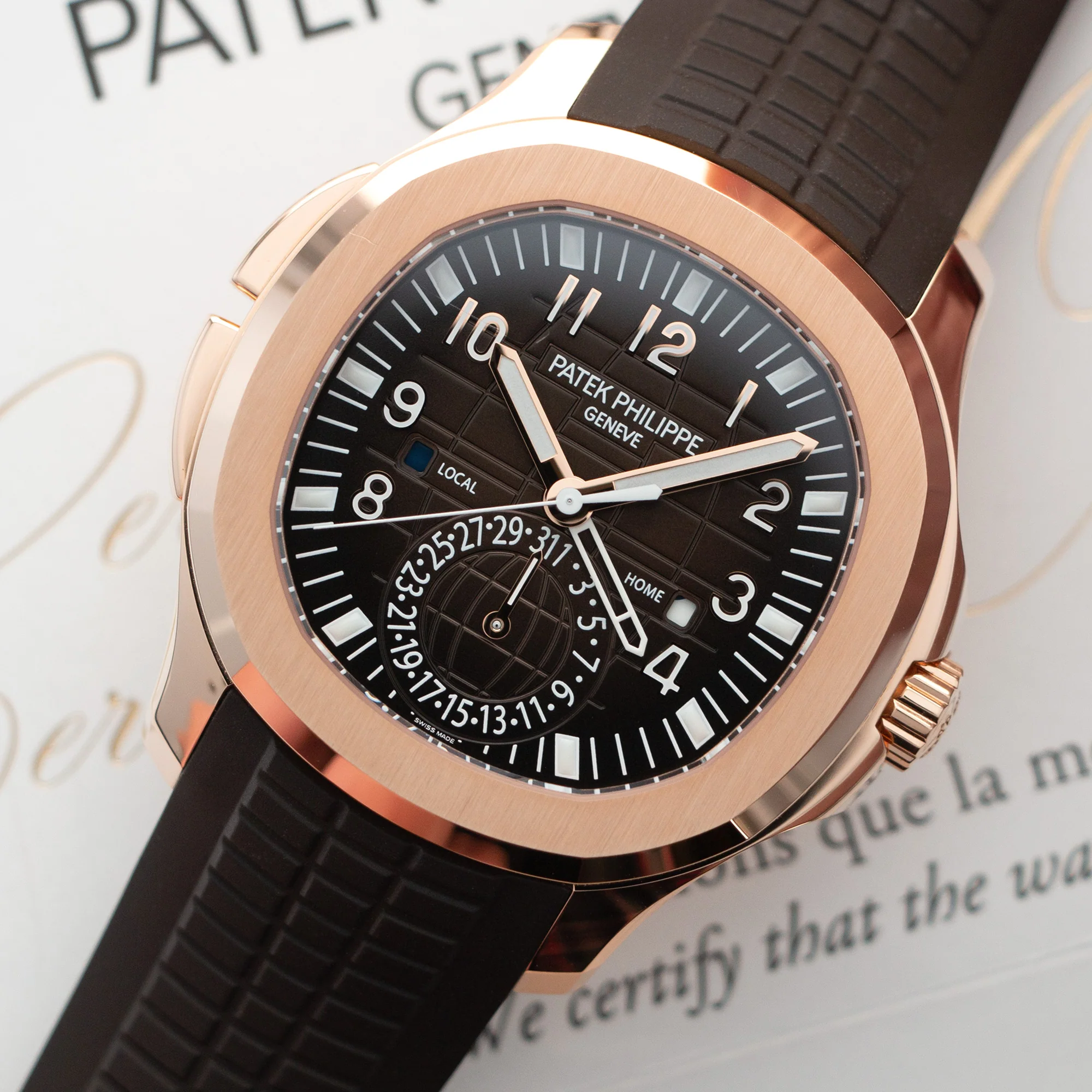 Patek Philippe Rose Gold Aquanaut Watch Ref. 5164 - Image 2