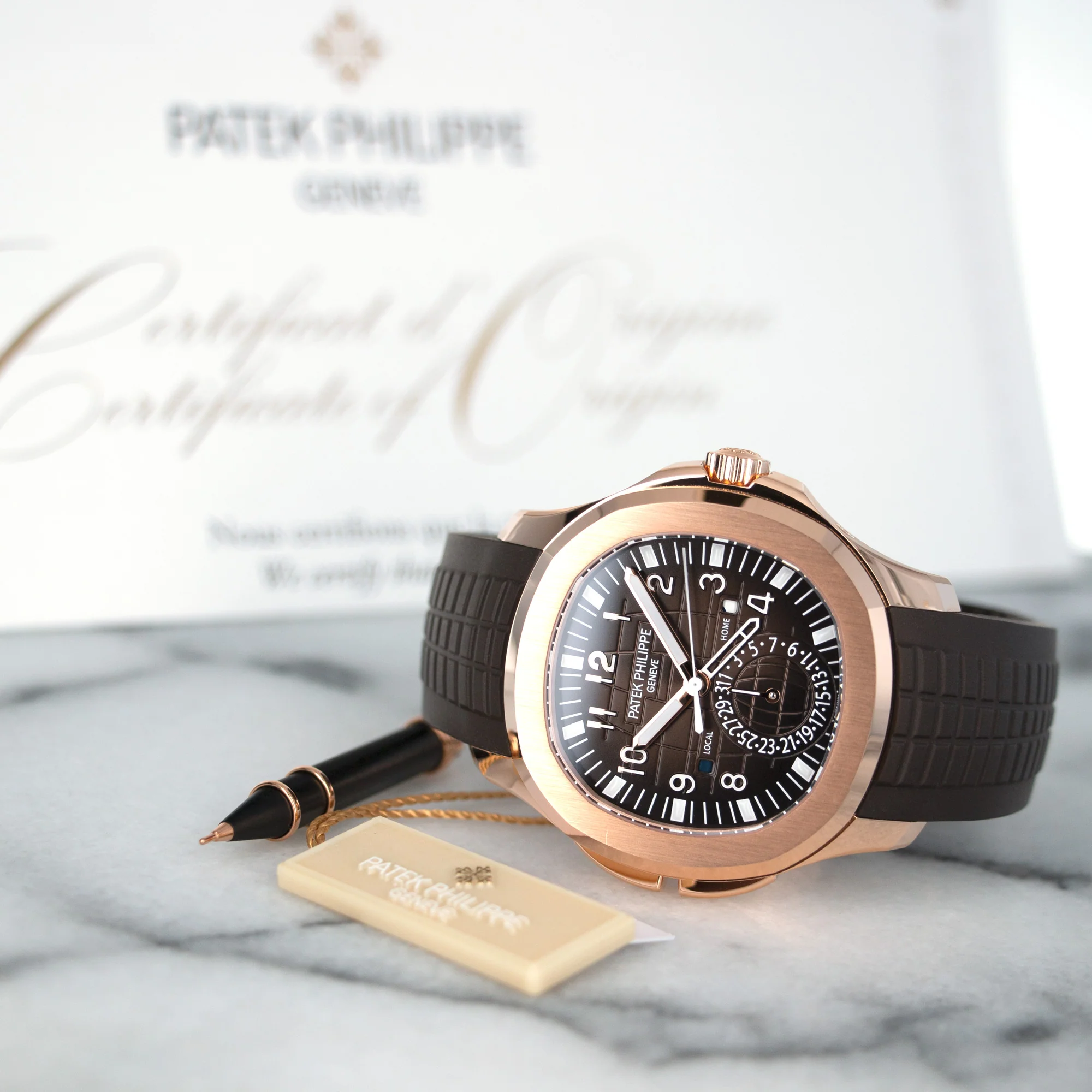 Patek Philippe Rose Gold Aquanaut Watch Ref. 5164 - Image 7