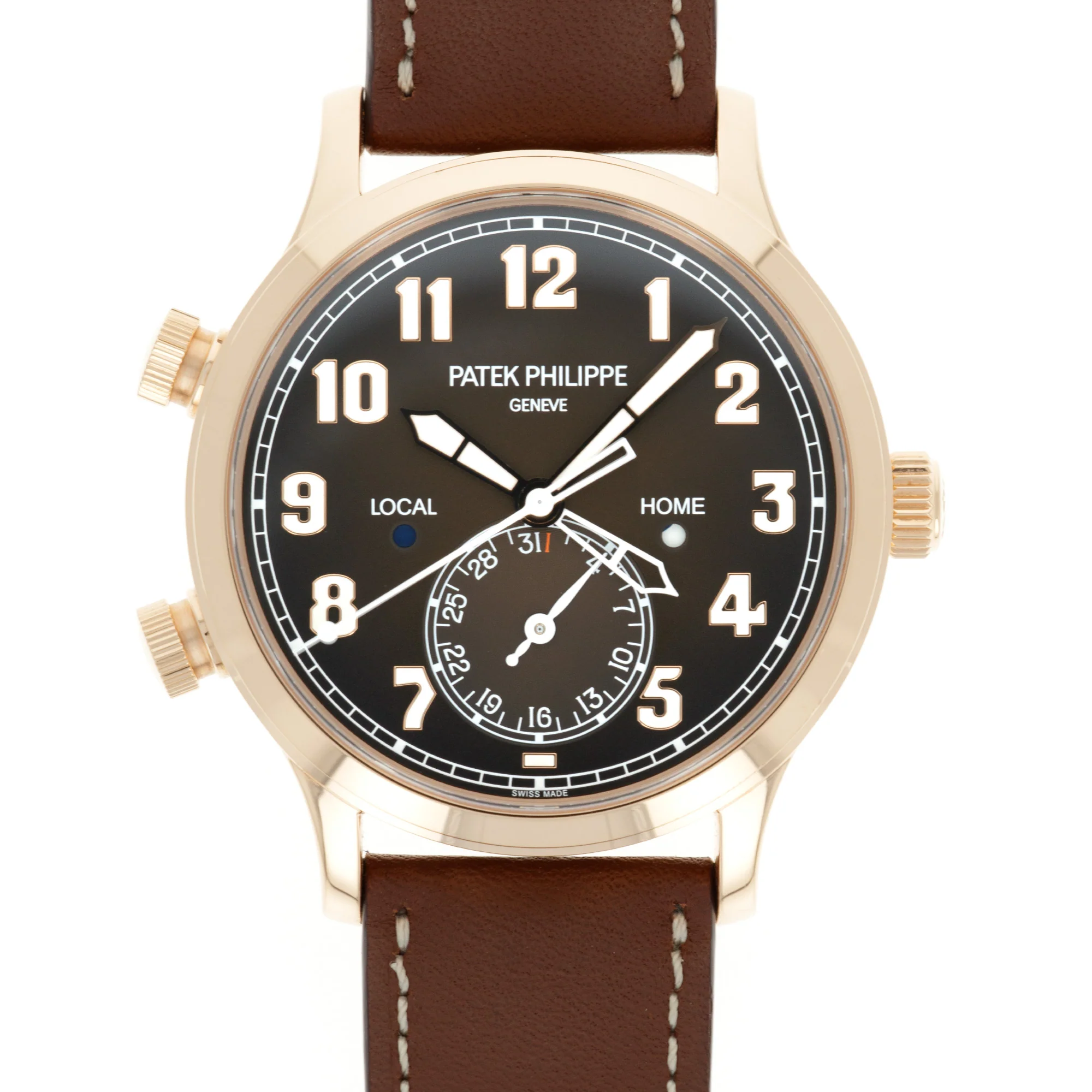 Patek Philippe Rose Gold Calatrava Pilot Travel Time Ref. 5524