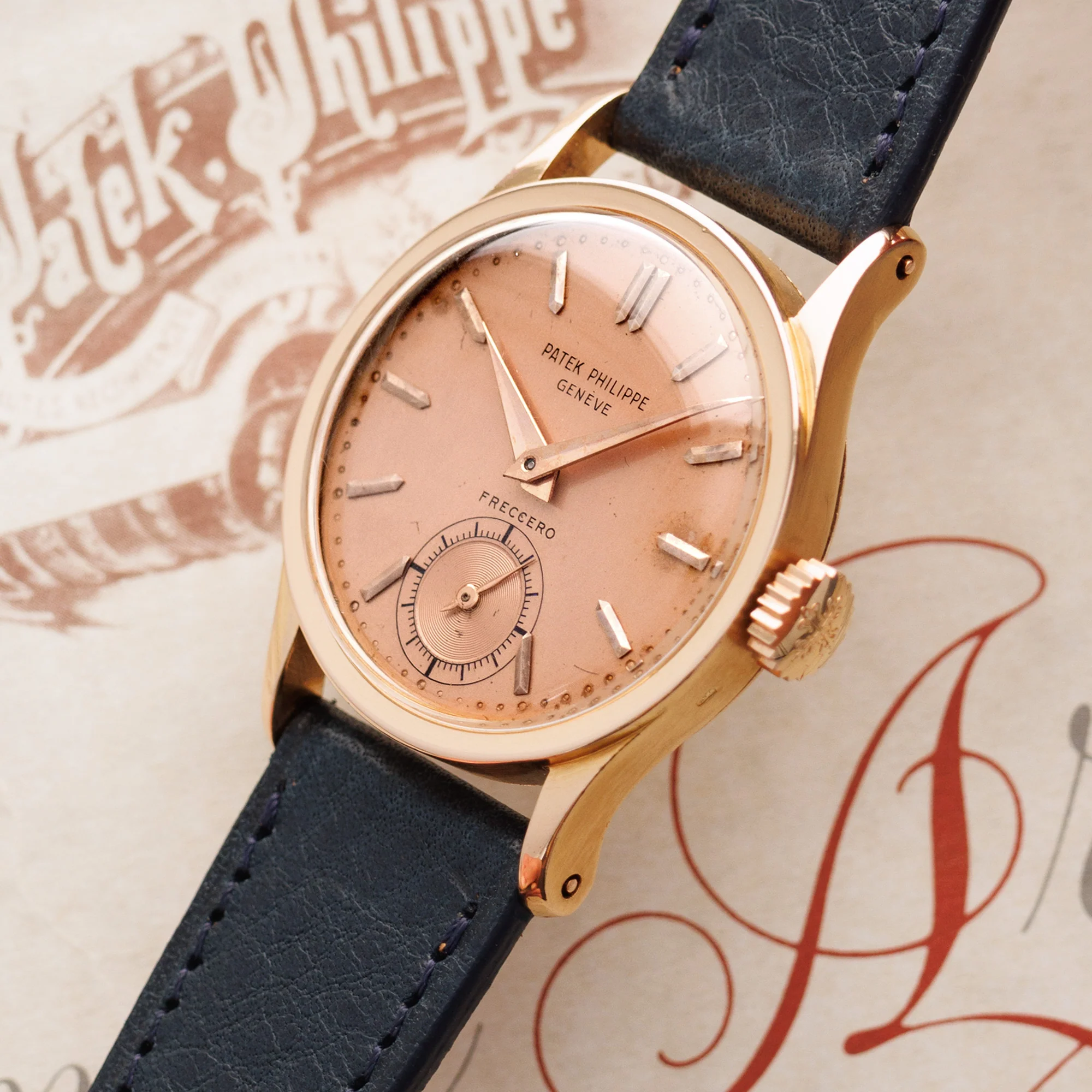Patek Philippe Rose Gold Calatrava Ref. 1594 retailed by Freccero - Image 2
