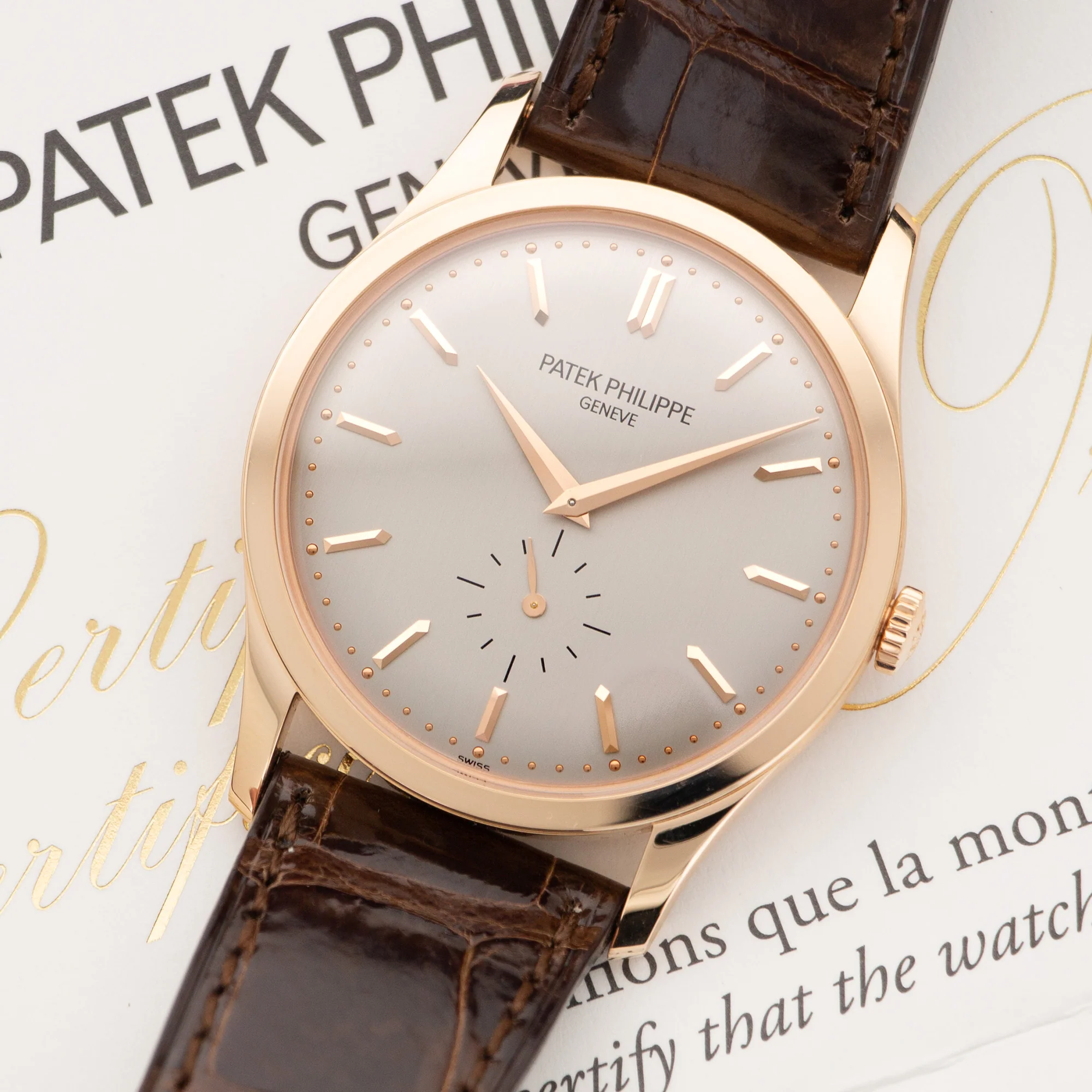 Patek Philippe Rose Gold Calatrava Ref. 5196 - Image 2