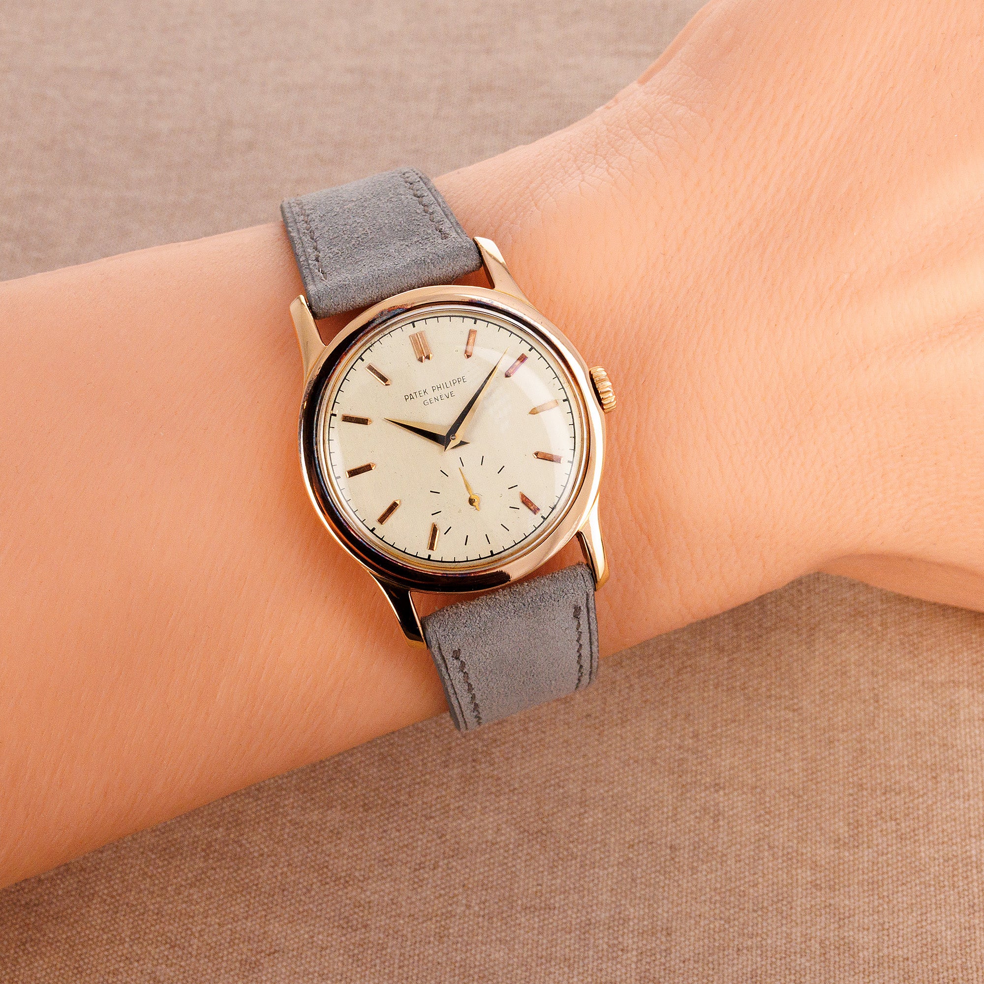 Patek Philippe Rose Gold Calatrava Watch Ref. 2449 - Image 7