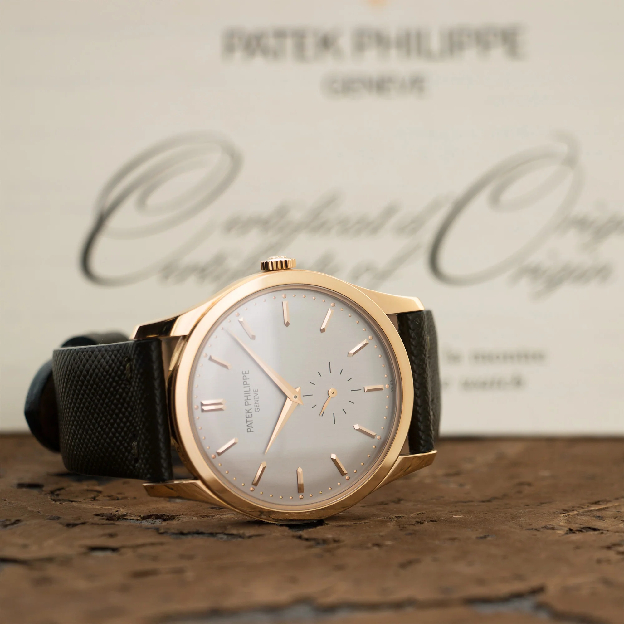 Patek Philippe Rose Gold Calatrava Watch Ref. 5196 - Image 6
