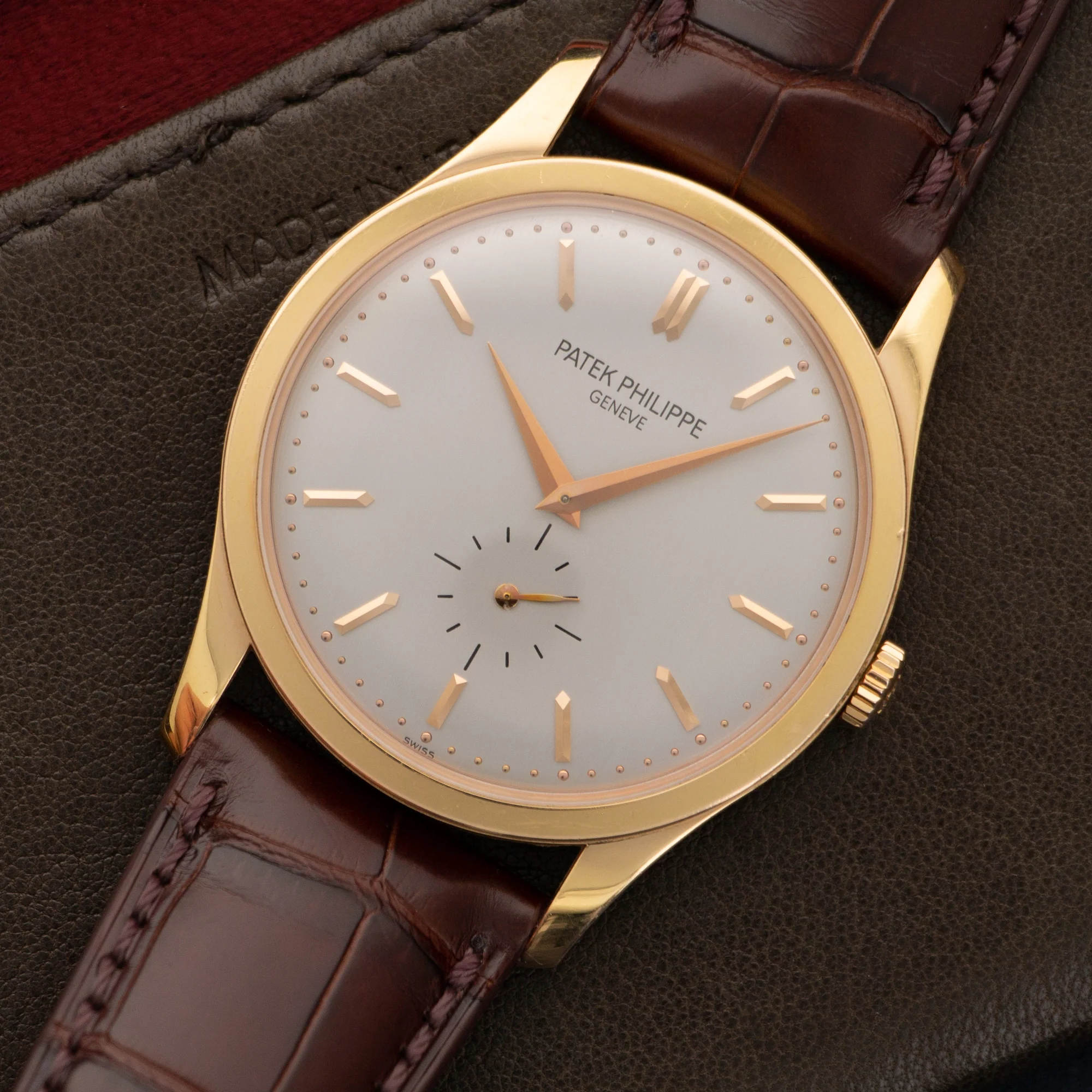 Patek Philippe Rose Gold Calatrava Watch Ref. 5196 - Image 2