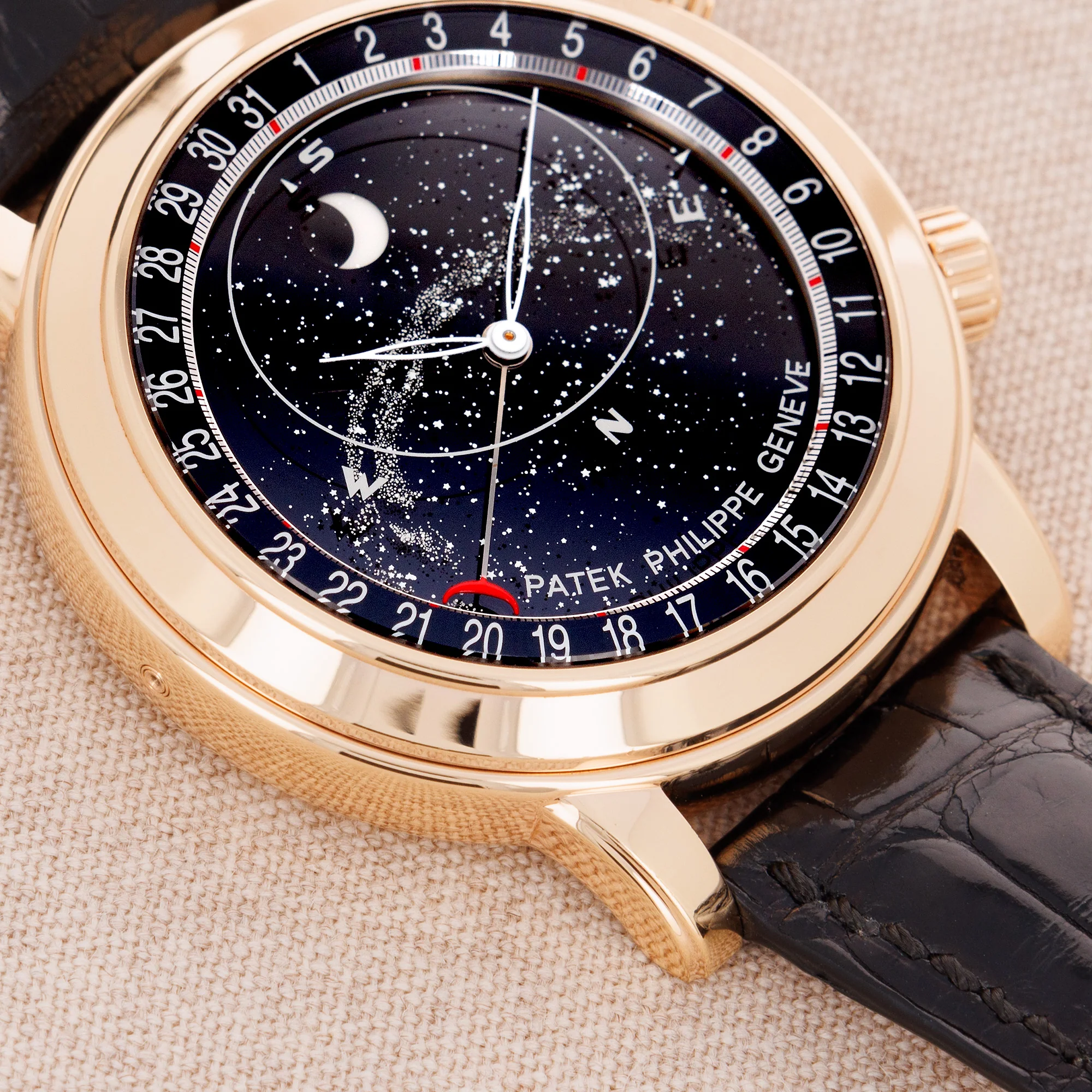 Patek Philippe Rose Gold Celestial Watch Ref. 6102 - Image 3
