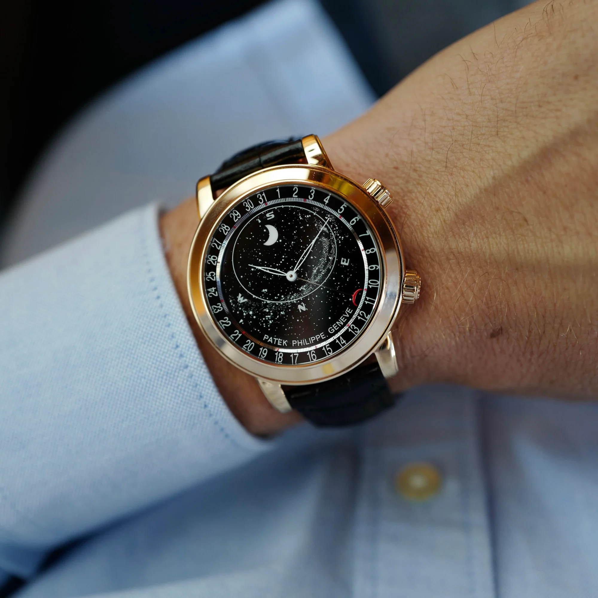 Patek Philippe Rose Gold Celestial Watch Ref. 6102 - Image 3