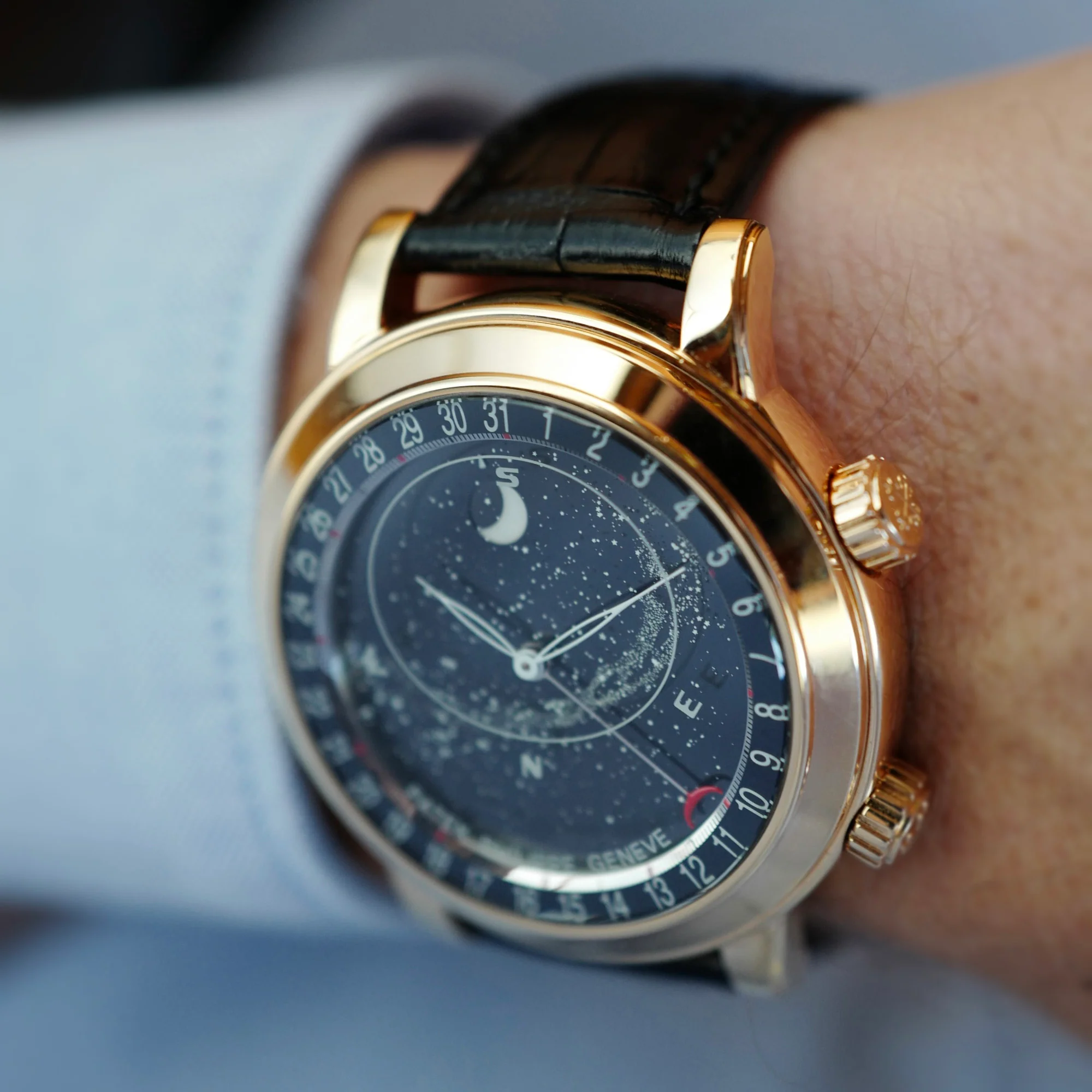 Patek Philippe Rose Gold Celestial Watch Ref. 6102 - Image 5