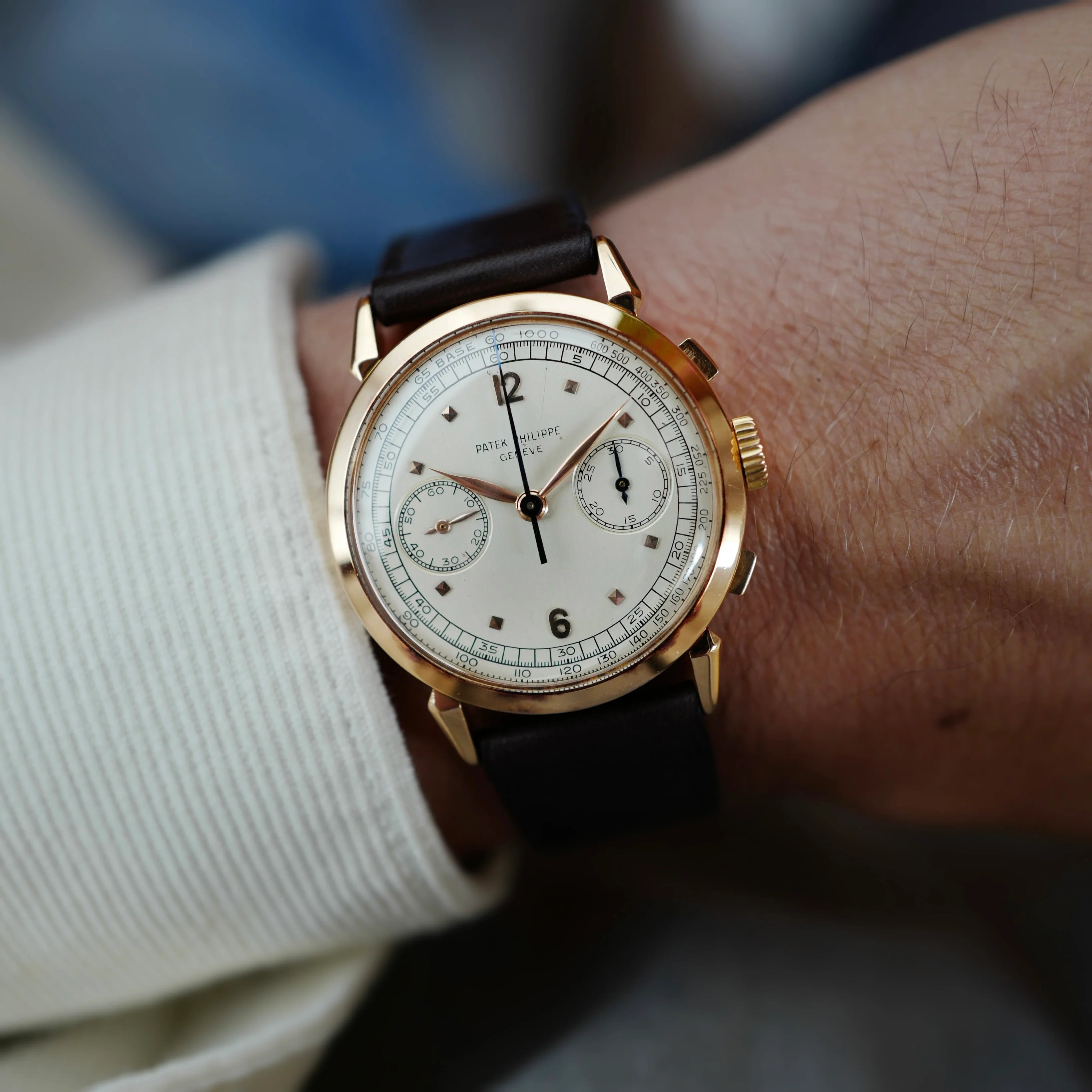 Patek Philippe Rose Gold Chronograph Ref. 1579 - Image 3