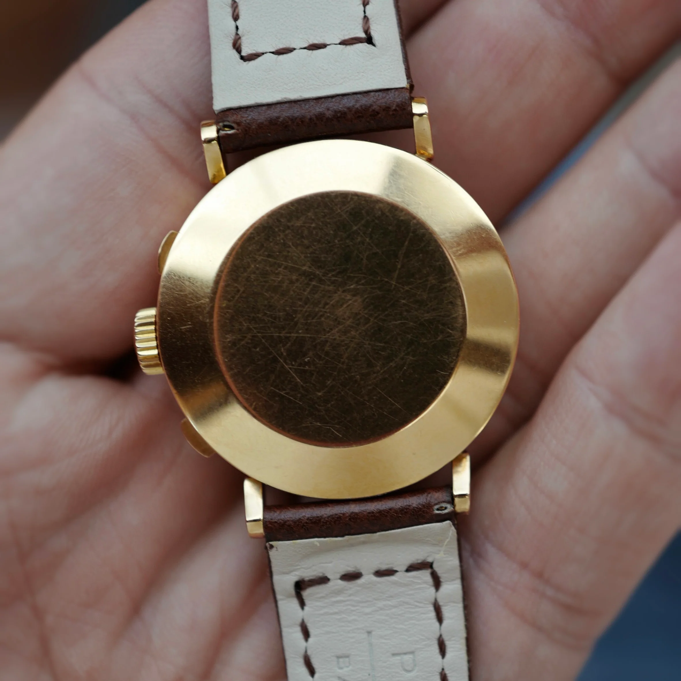 Patek Philippe Rose Gold Fagiolino Chronograph Ref. 591 retailed by Walser Wald (Private Sale) - Image 5