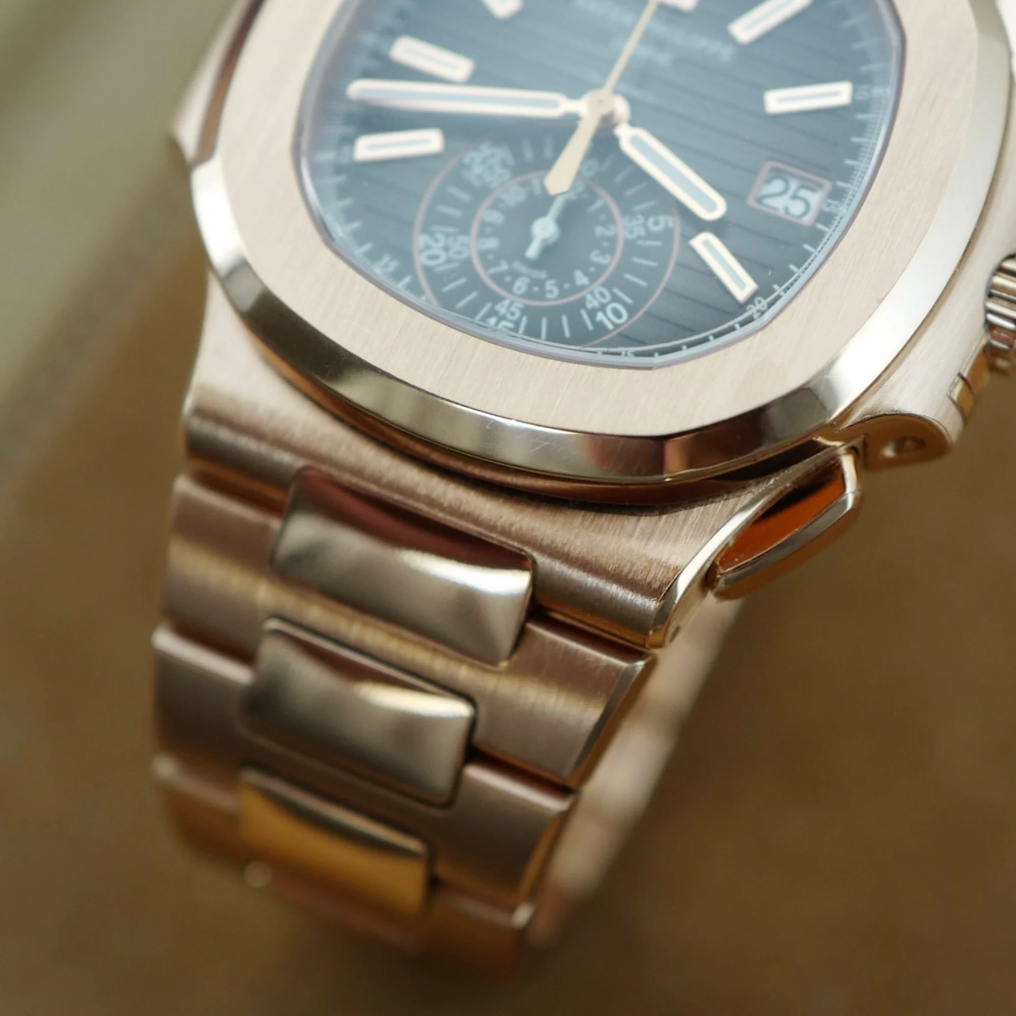 Patek Philippe Rose Gold Nautilus Chronograph Watch Ref. 5980, Tiffany & Co., 2018 - Image 5