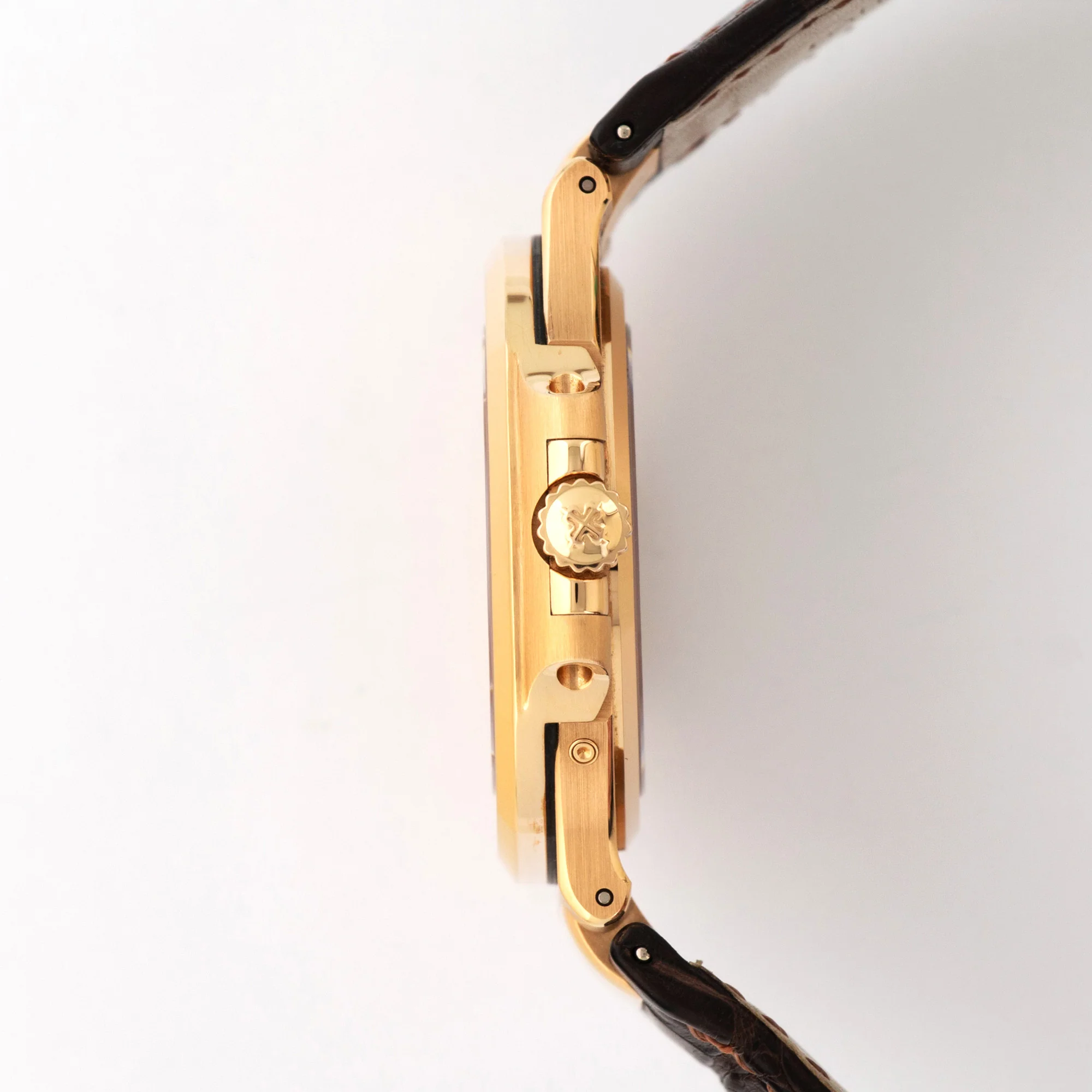 Patek Philippe Rose Gold Nautilus Moonphase Watch Ref. 5712 - Image 3