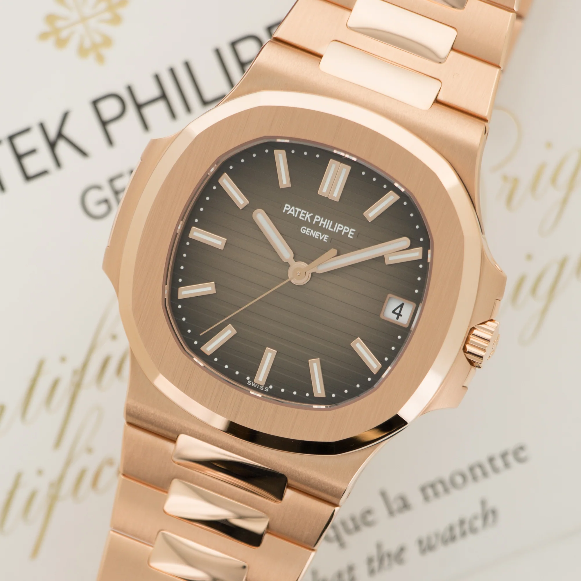 Patek Philippe Rose Gold Nautilus Watch Ref. 5711/1R - Image 2
