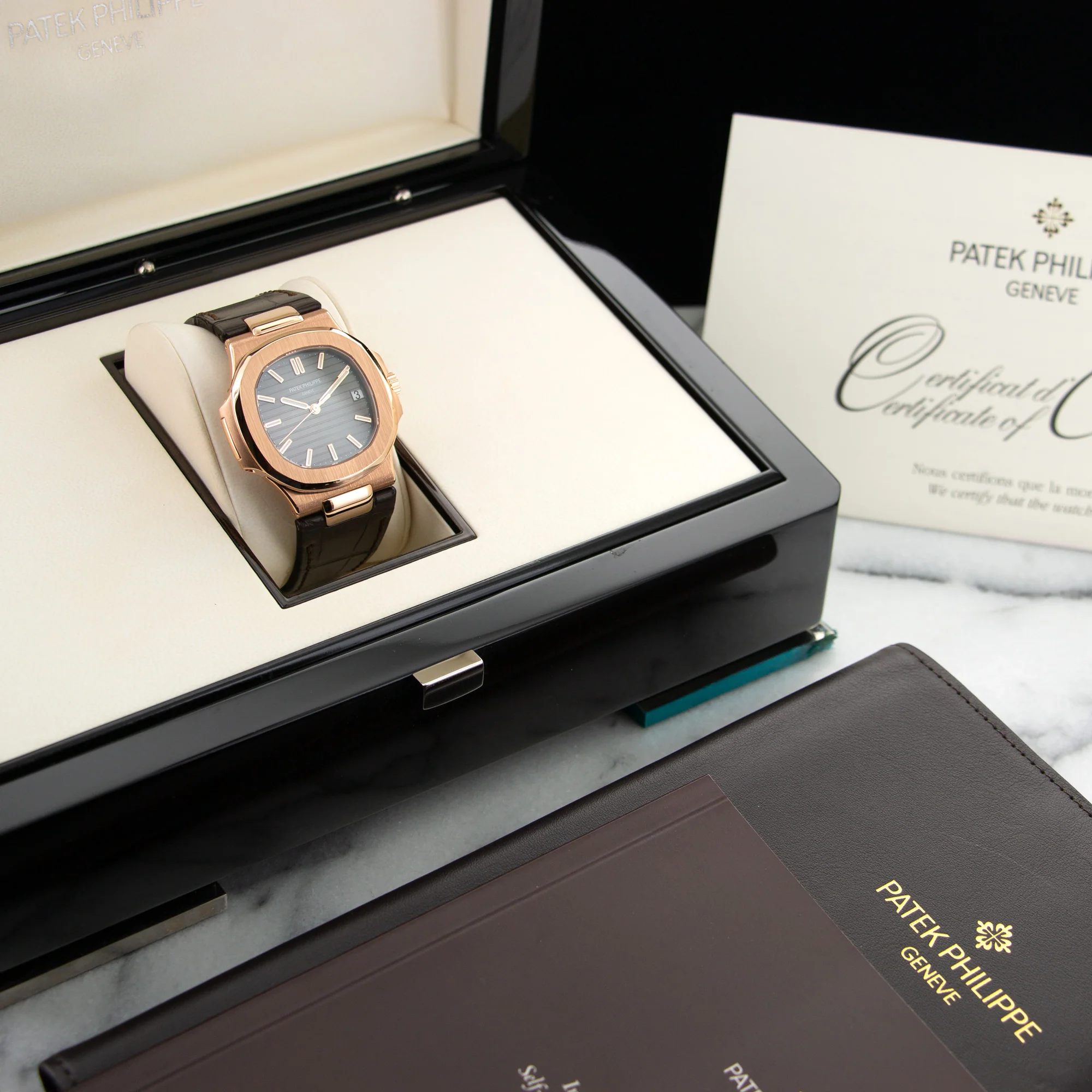 Patek Philippe Rose Gold Nautilus Watch Ref. 5711 - Image 6