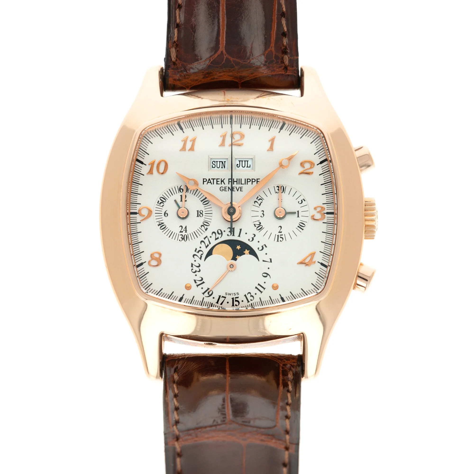 Patek Philippe Rose Gold Perpetual Calendar Chrono Watch Ref. 5020