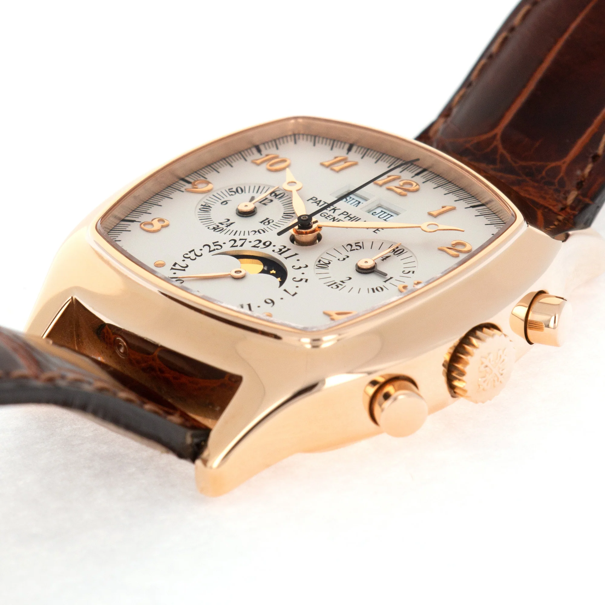 Patek Philippe Rose Gold Perpetual Calendar Chrono Watch Ref. 5020 - Image 5