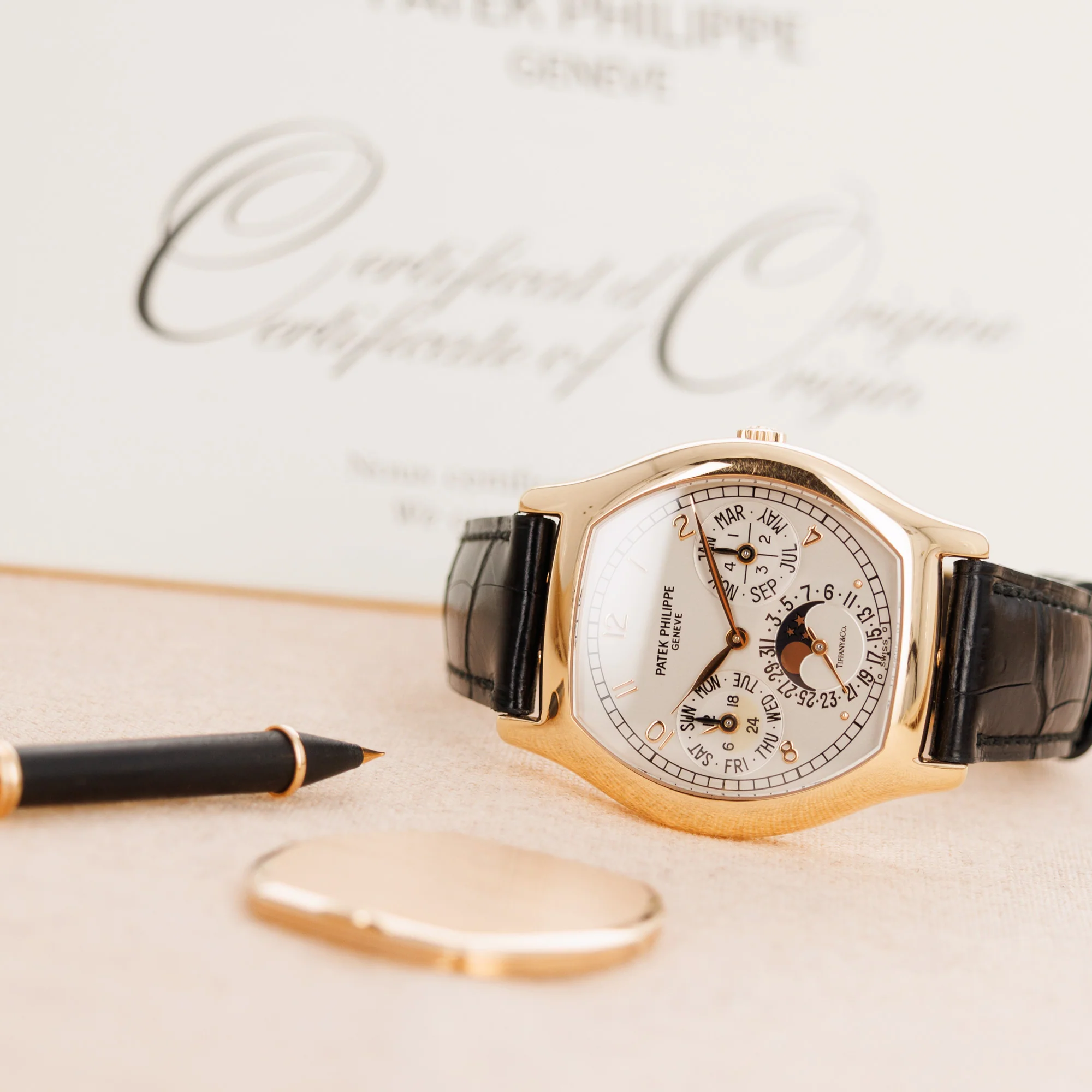 Patek Philippe Rose Gold Perpetual Calendar Ref. 5040 retailed by Tiffany & Co. - Image 6