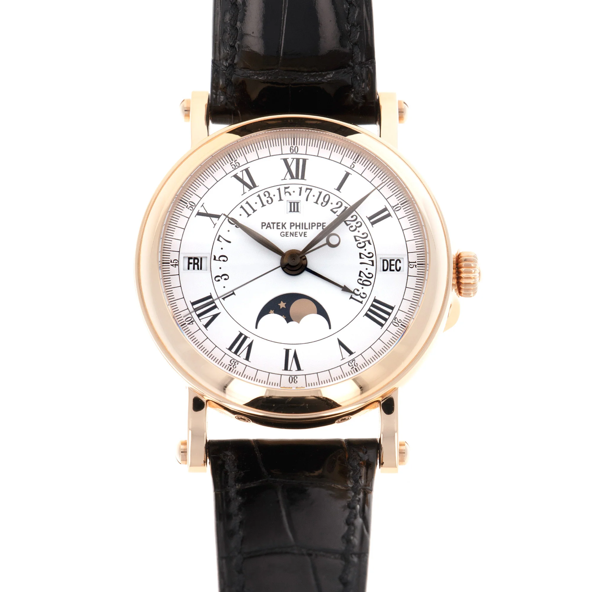 Patek Philippe Rose Gold Perpetual Calendar Retrograde Watch Ref. 5059