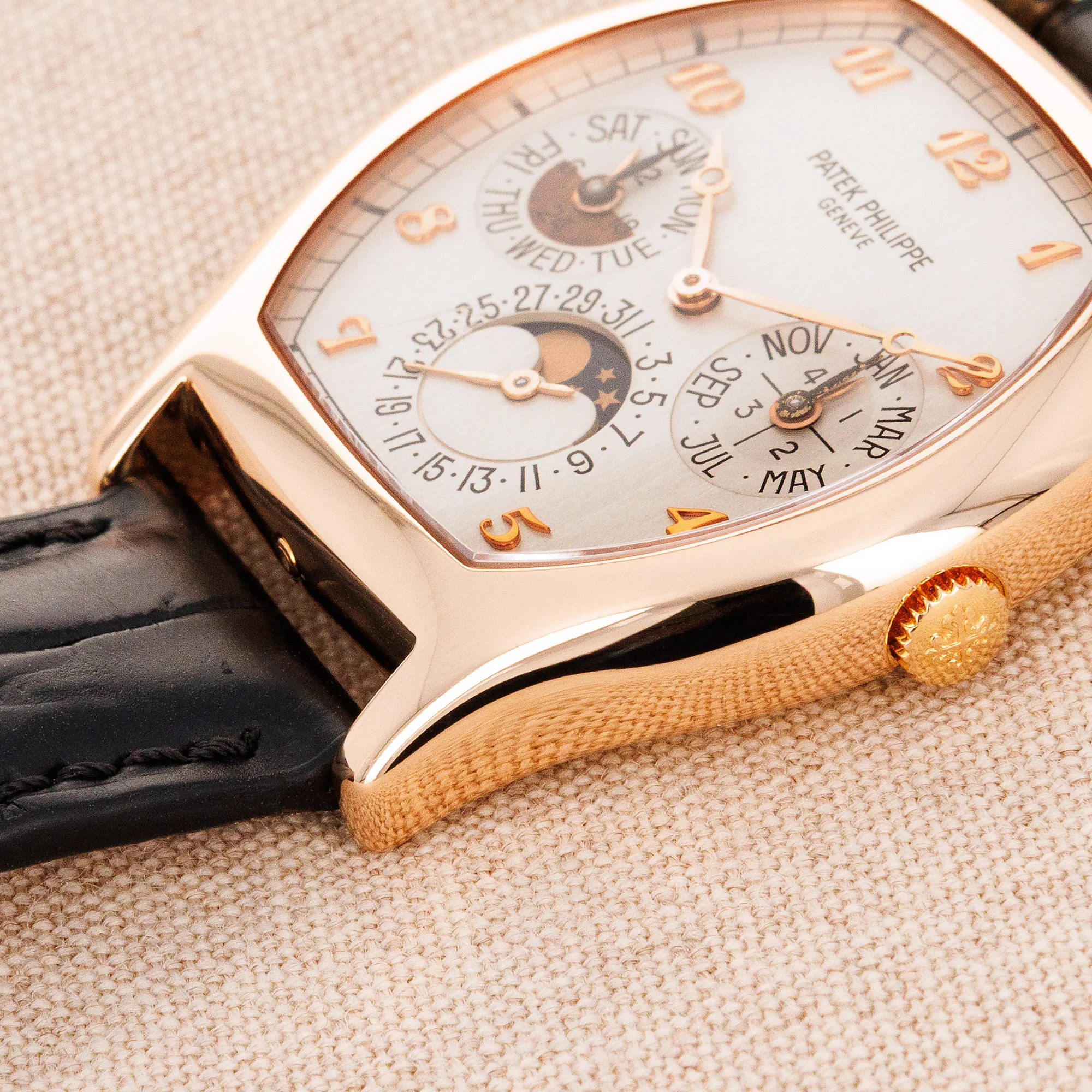 Patek Philippe Rose Gold Perpetual Calendar Watch Ref. 5040 - Image 3