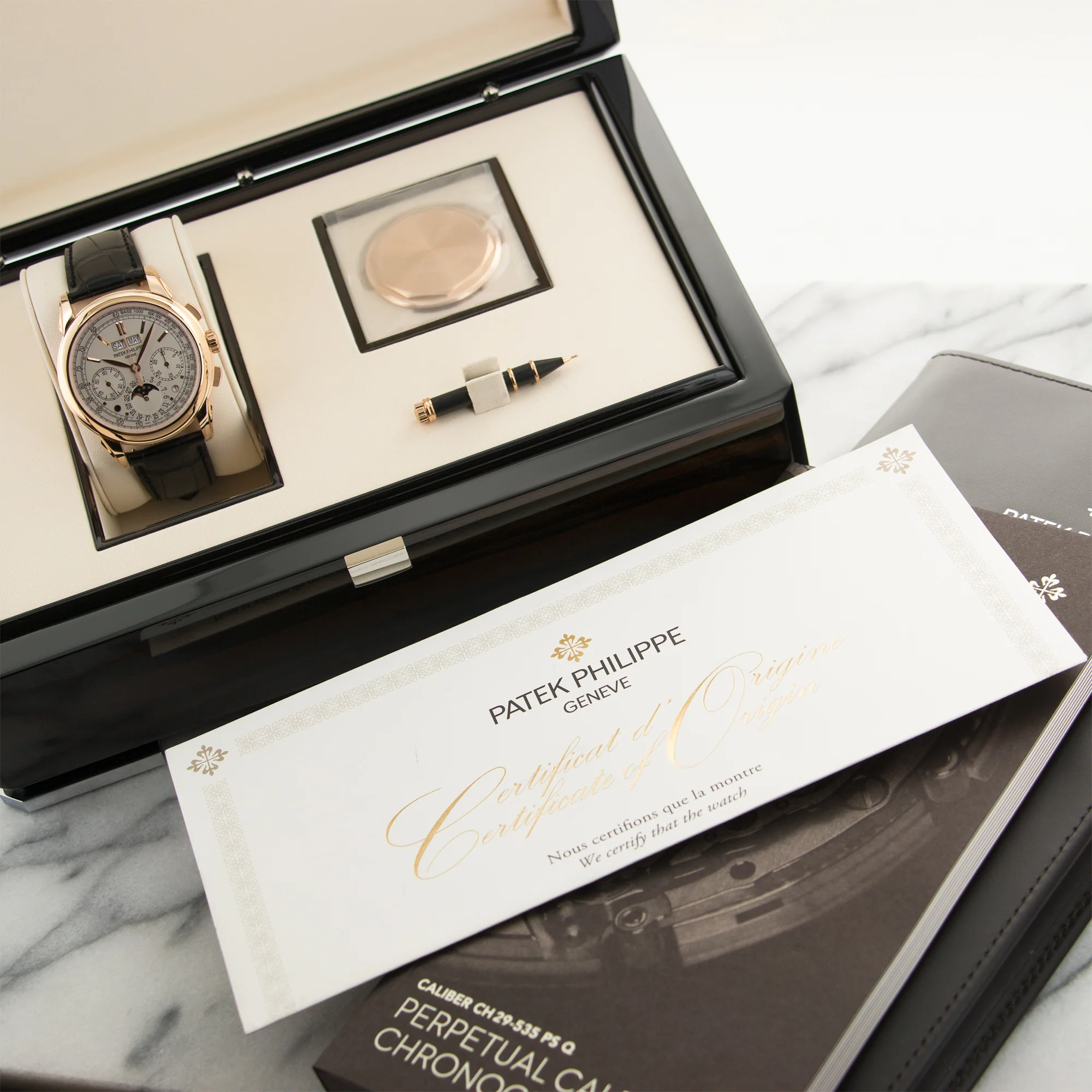 Patek Philippe Rose Gold Perpetual Calendar Watch Ref. 5270R - Image 6