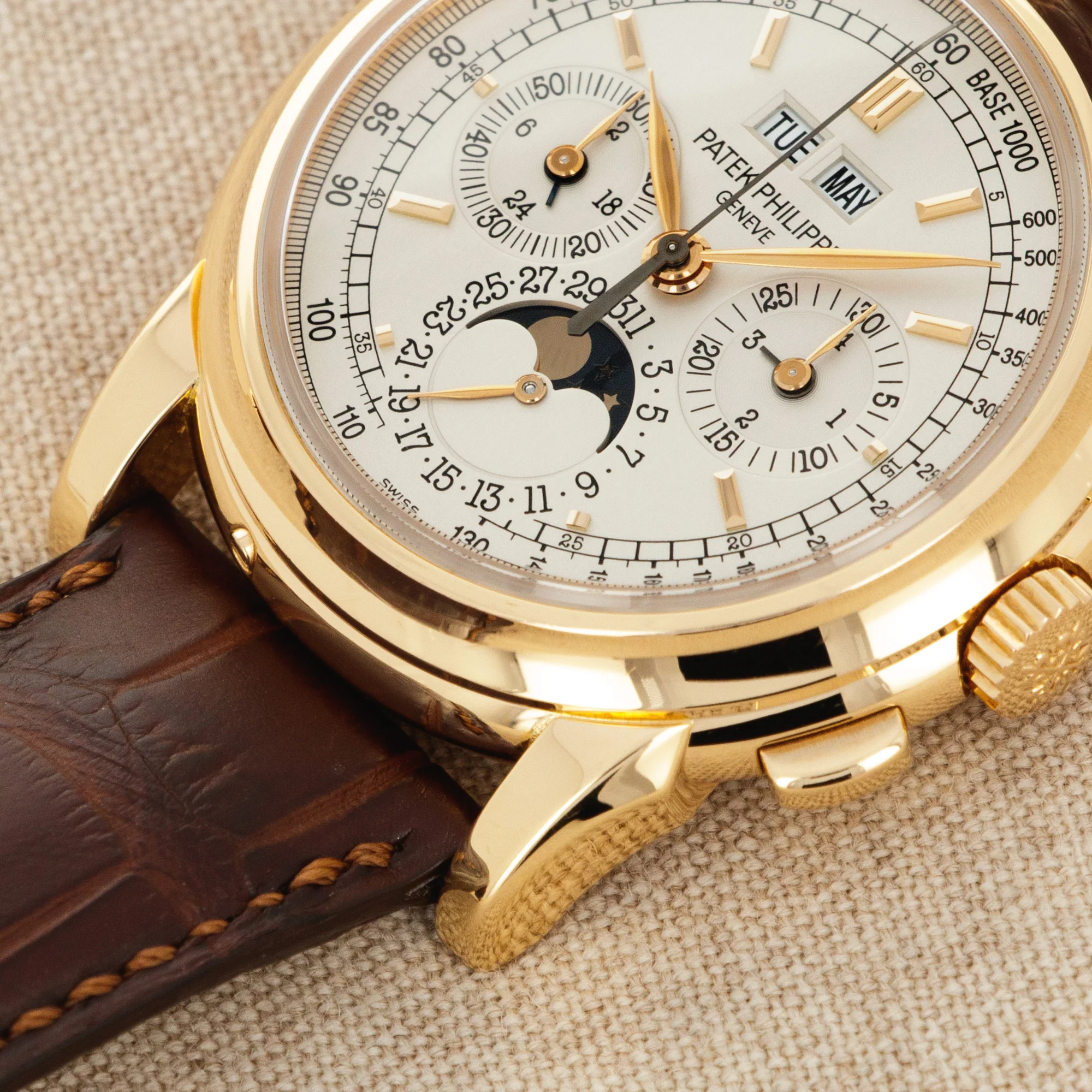 Patek Philippe Rose Gold Perpetual Calendar Watch Ref. 5970 - Image 4