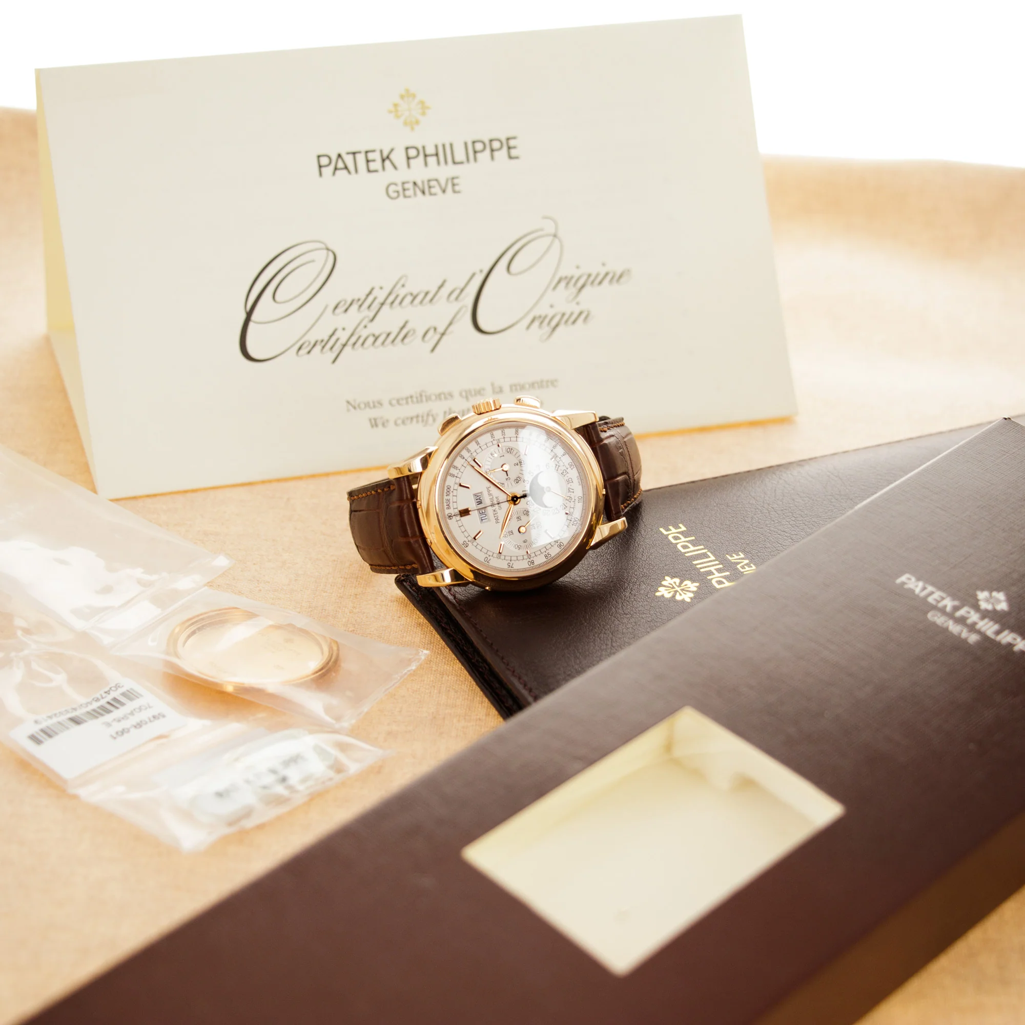 Patek Philippe Rose Gold Perpetual Calendar Watch Ref. 5970 - Image 9