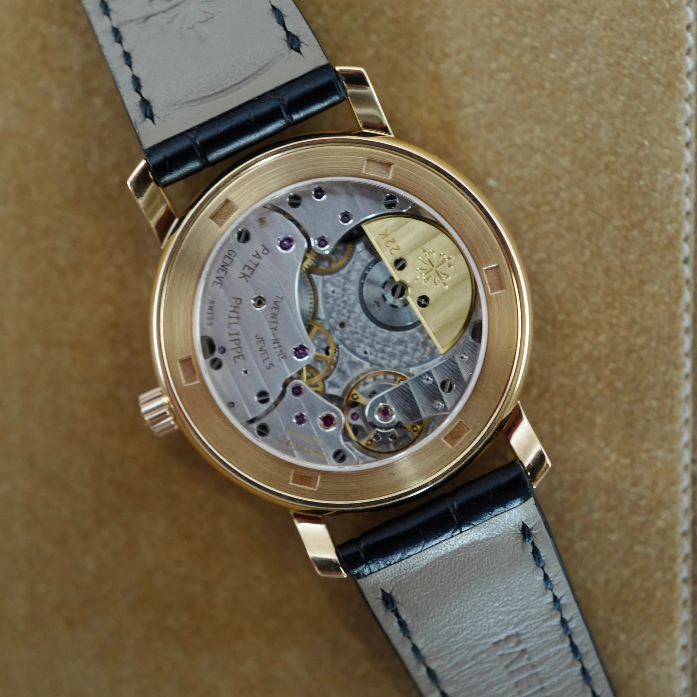Patek Philippe Rose Gold Power Reserve Moon Phase Calendar Watch Ref. 5055 - Image 4