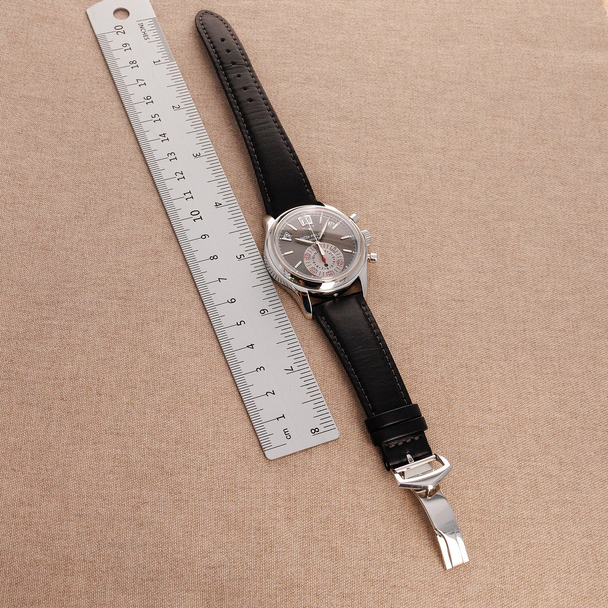 Patek Philippe Rose Gold World Time Cloisonne Watch Ref. 5131 - Image 7