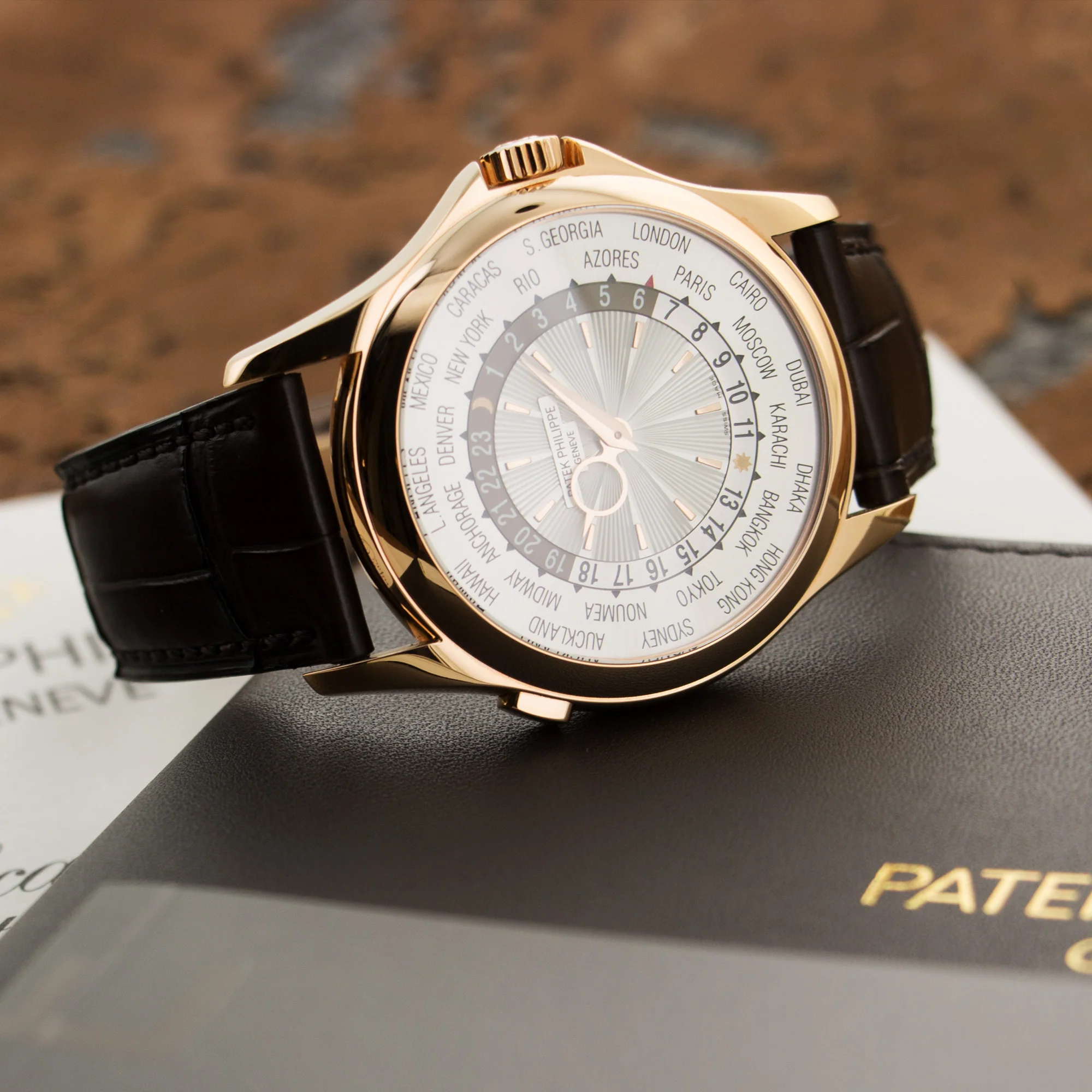 Patek Philippe Rose Gold World Time Watch Ref. 5130R - Image 6
