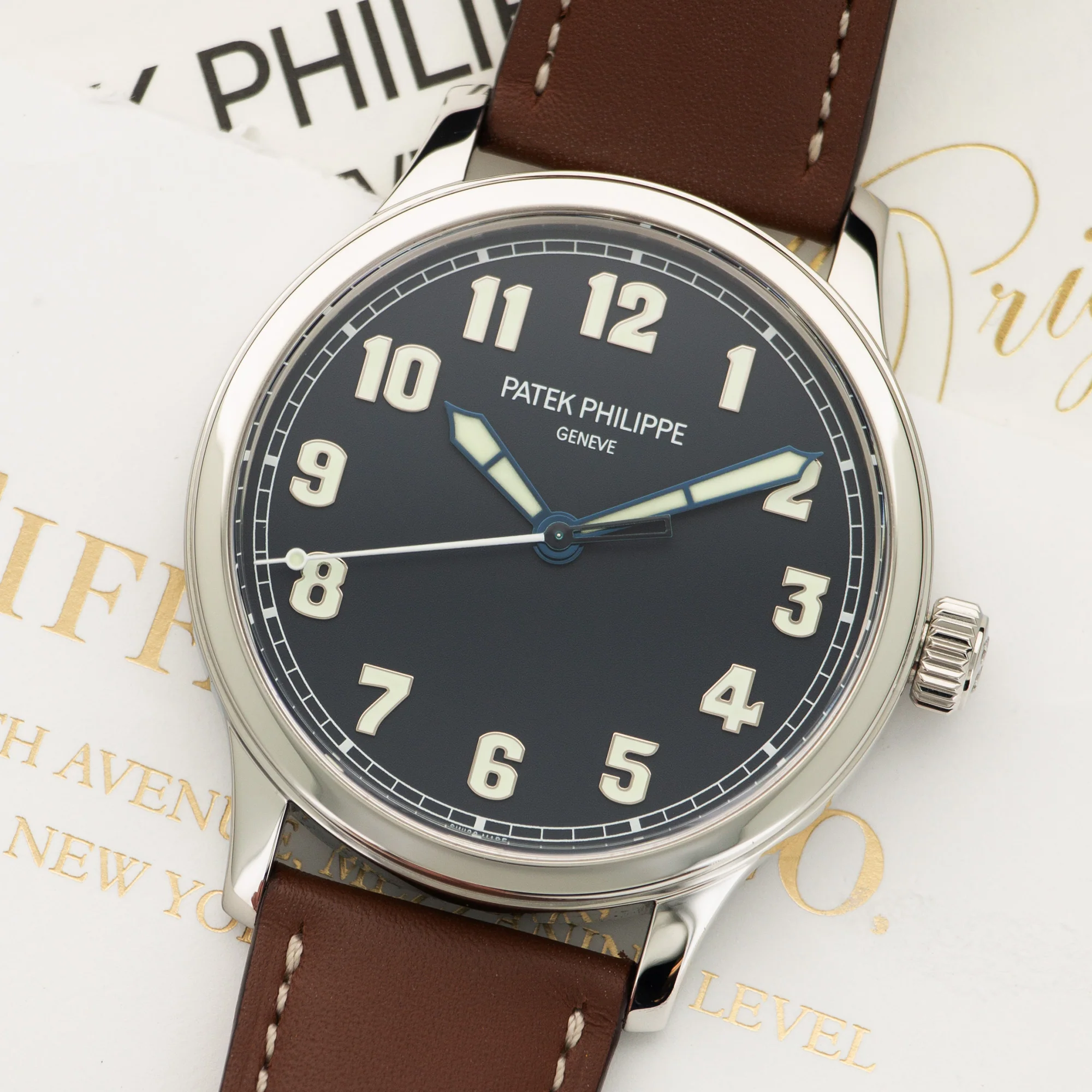 Patek Philippe Stainless Steel Pilot Watch Ref. 5522 Retailed by Tiffany & Co. - Image 2