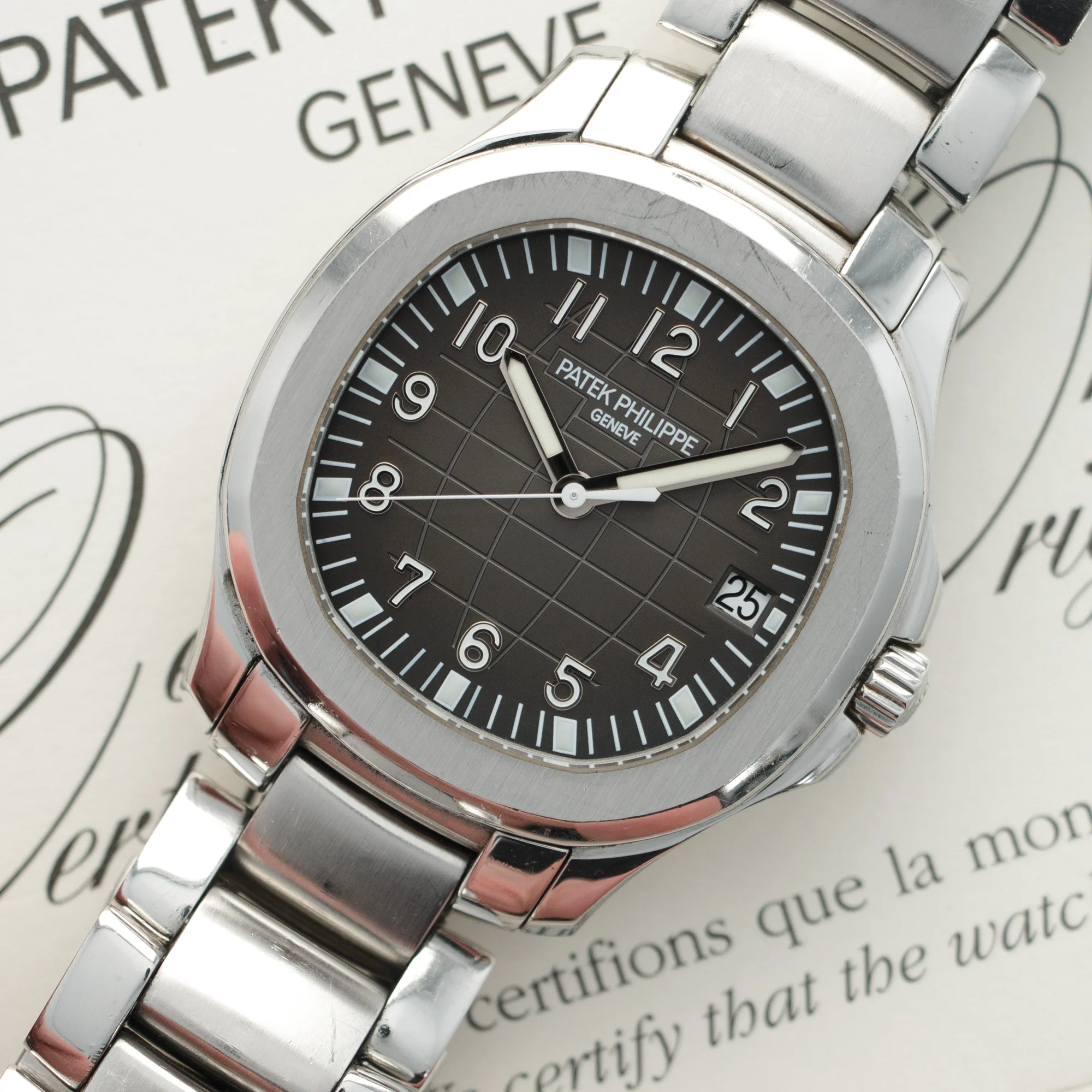 Patek Philippe Steel Aquanaut Watch Ref. 5167 with Original Box and Papers - Image 2