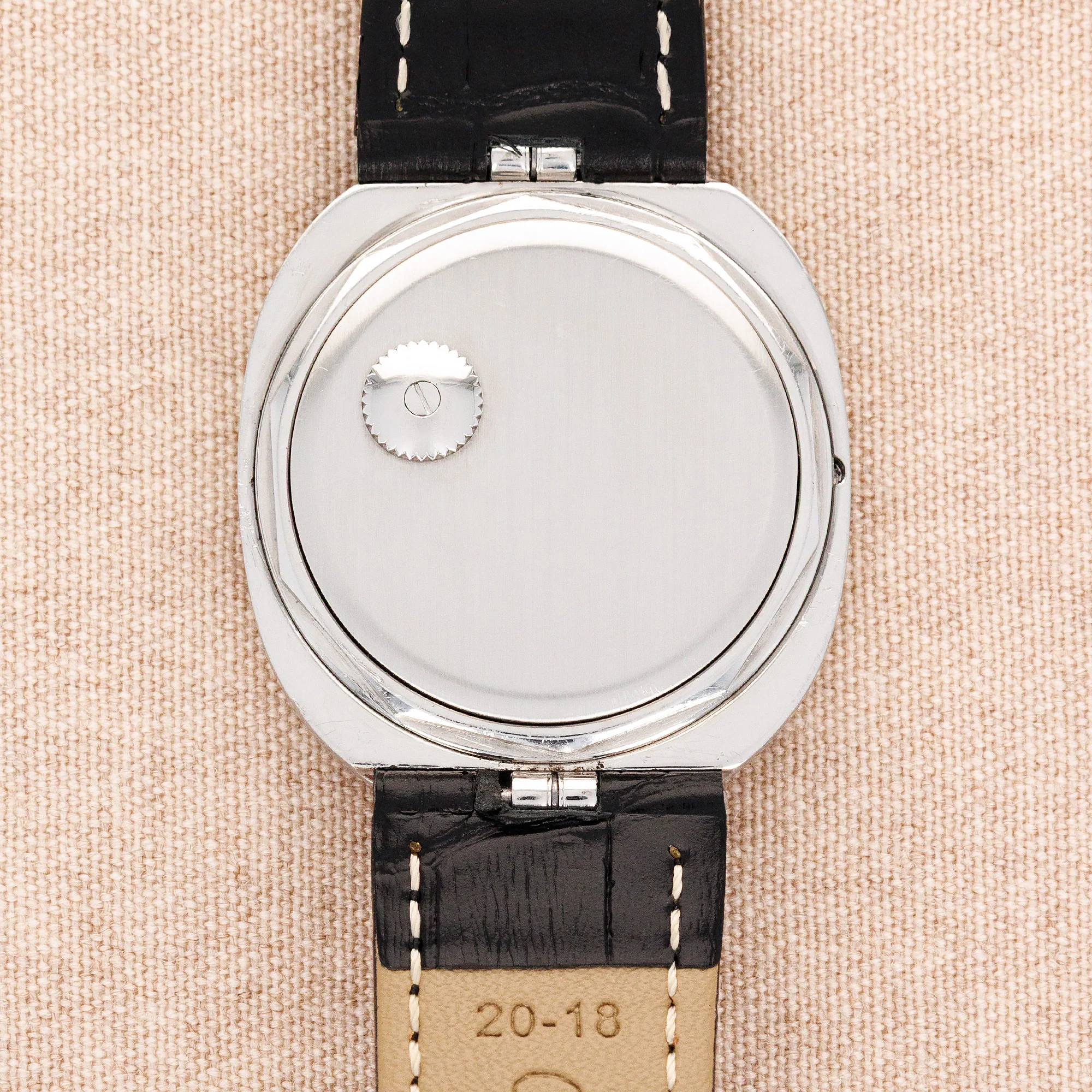 Patek Philippe Steel Backwind Ellipse Watch Ref. 3580 with Blue Dial - Image 4