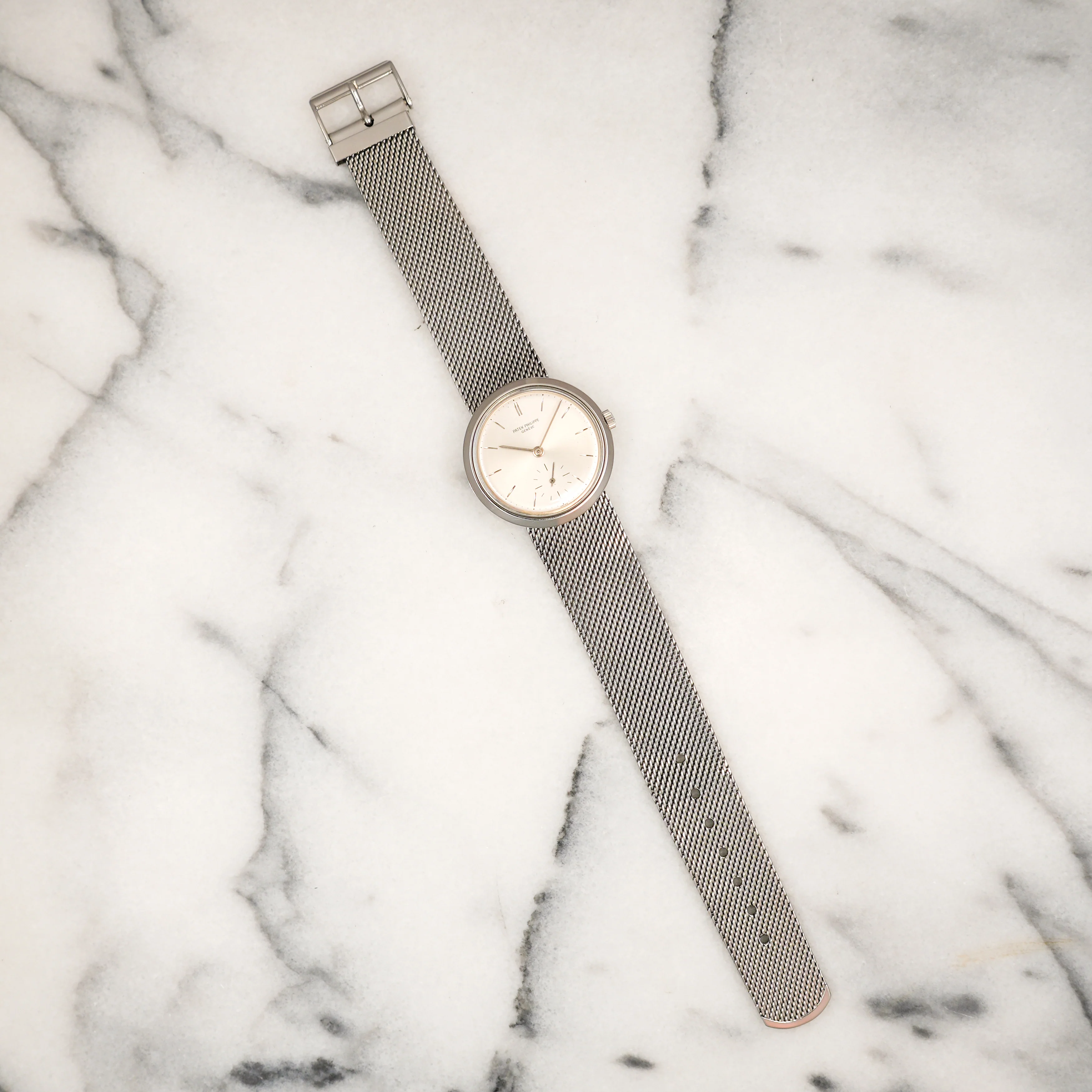Patek Philippe Steel Convertible Ref. 3418 with Service Papers and Pouch (New Arrivals) - Image 4