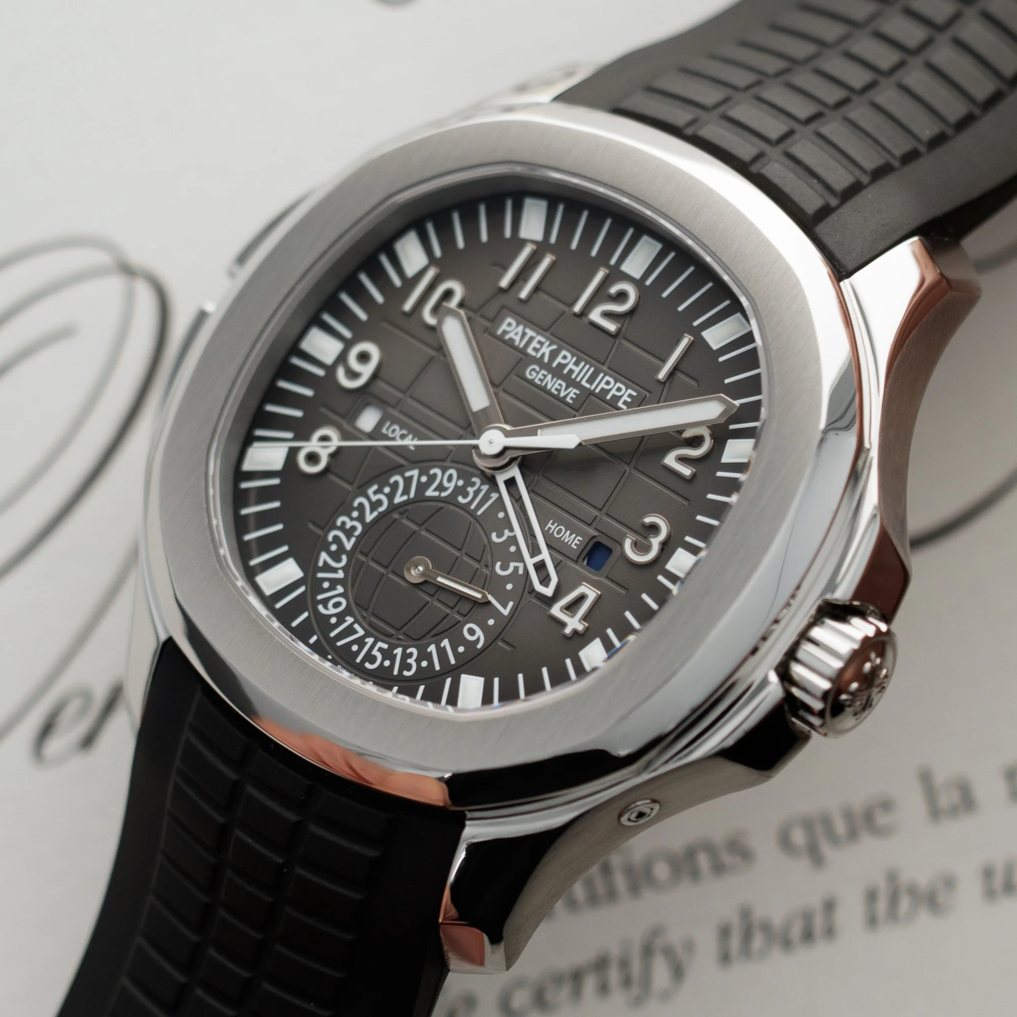 Patek Philippe Steel Dual Time Aquanaut Ref. 5164 - Image 2