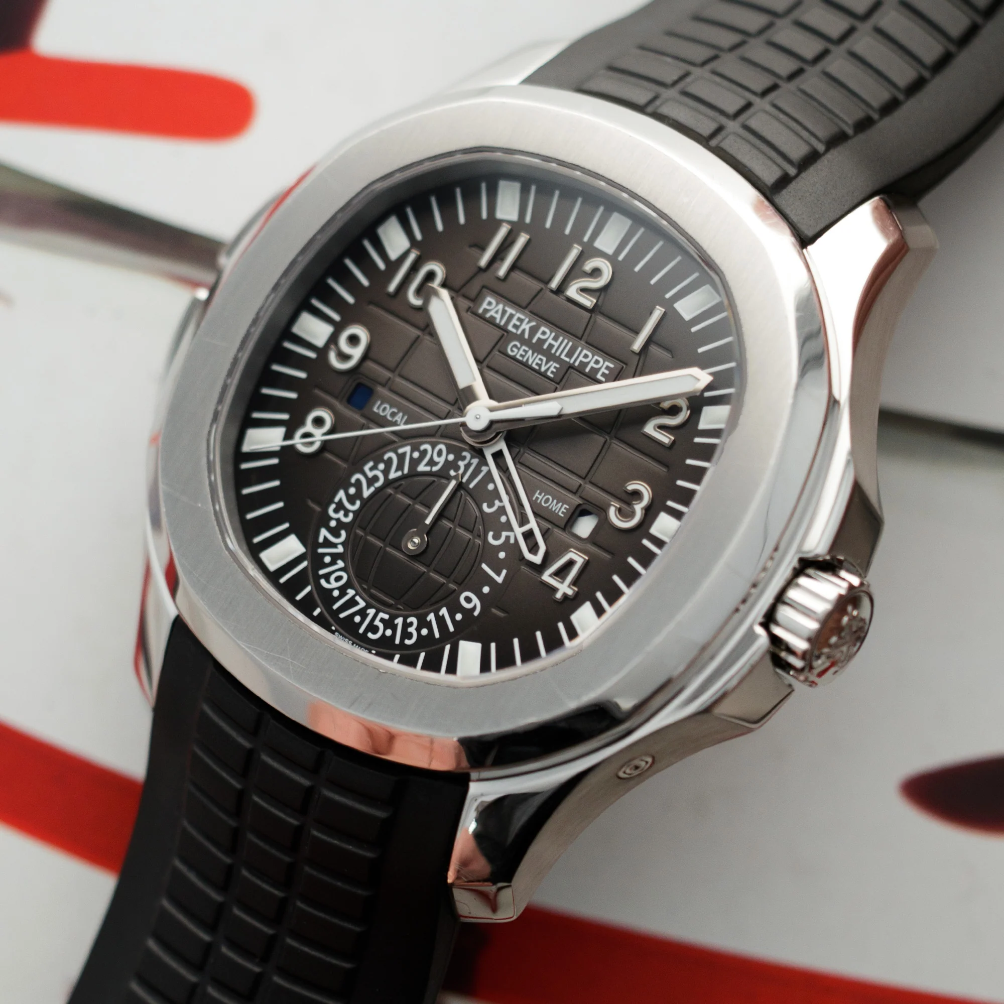 Patek Philippe Steel Dual Time Aquanaut Ref. 5164 - Image 2