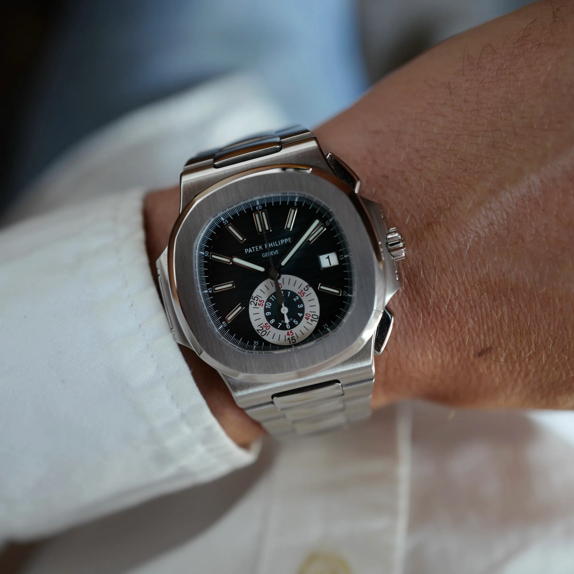 Patek Philippe Steel Nautilus Chronograph Ref. 5980 - Image 8