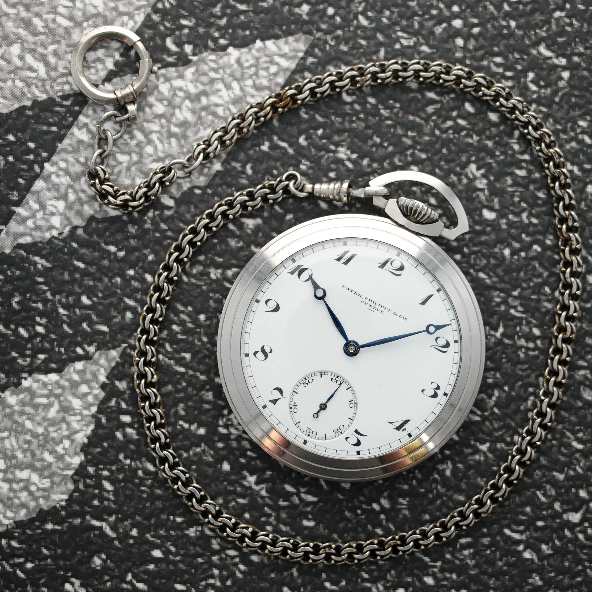 Patek Philippe Steel Pocket Watch - Image 2