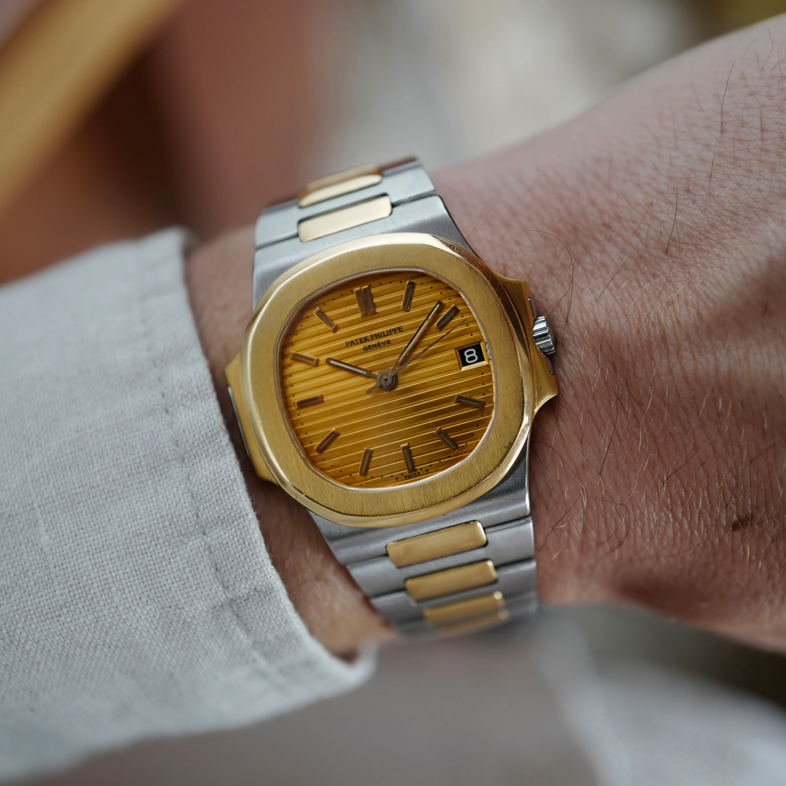 Patek Philippe Two-Tone Nautilus Watch Ref. 3800 - Image 4