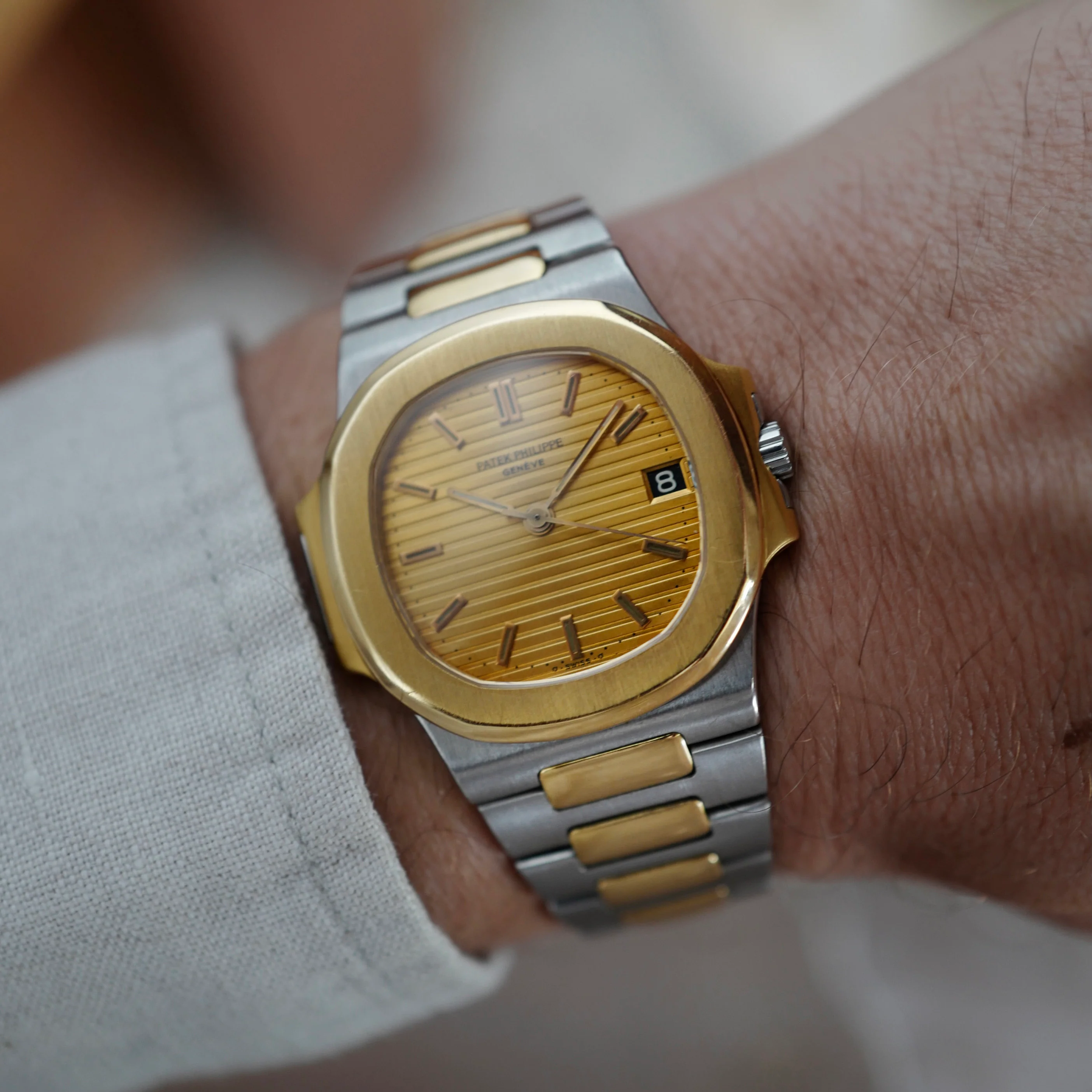 Patek Philippe Two-Tone Nautilus Watch Ref. 3800 - Image 5